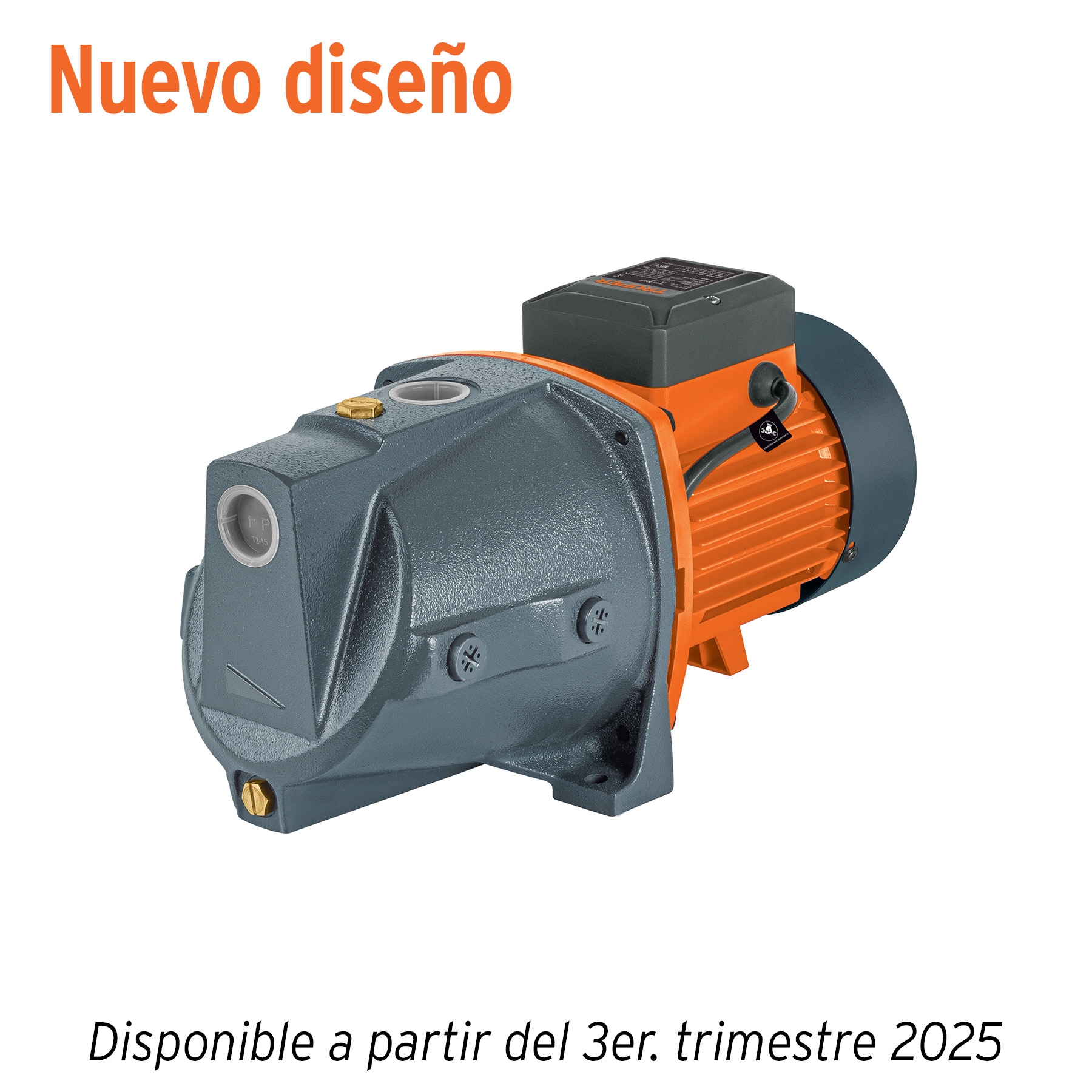 Bomba tipo jet, cabezal de hierro, 1-1/2 HP, TRUPER