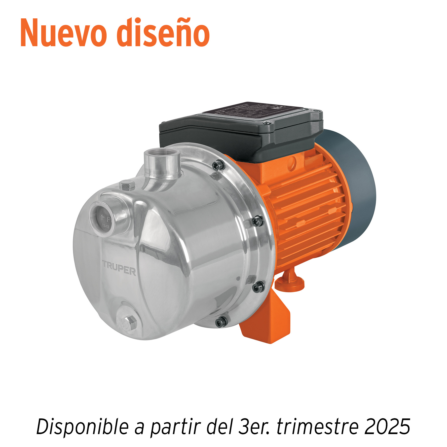 Bomba tipo jet, cabezal de acero inoxidable, 1 HP, TRUPER