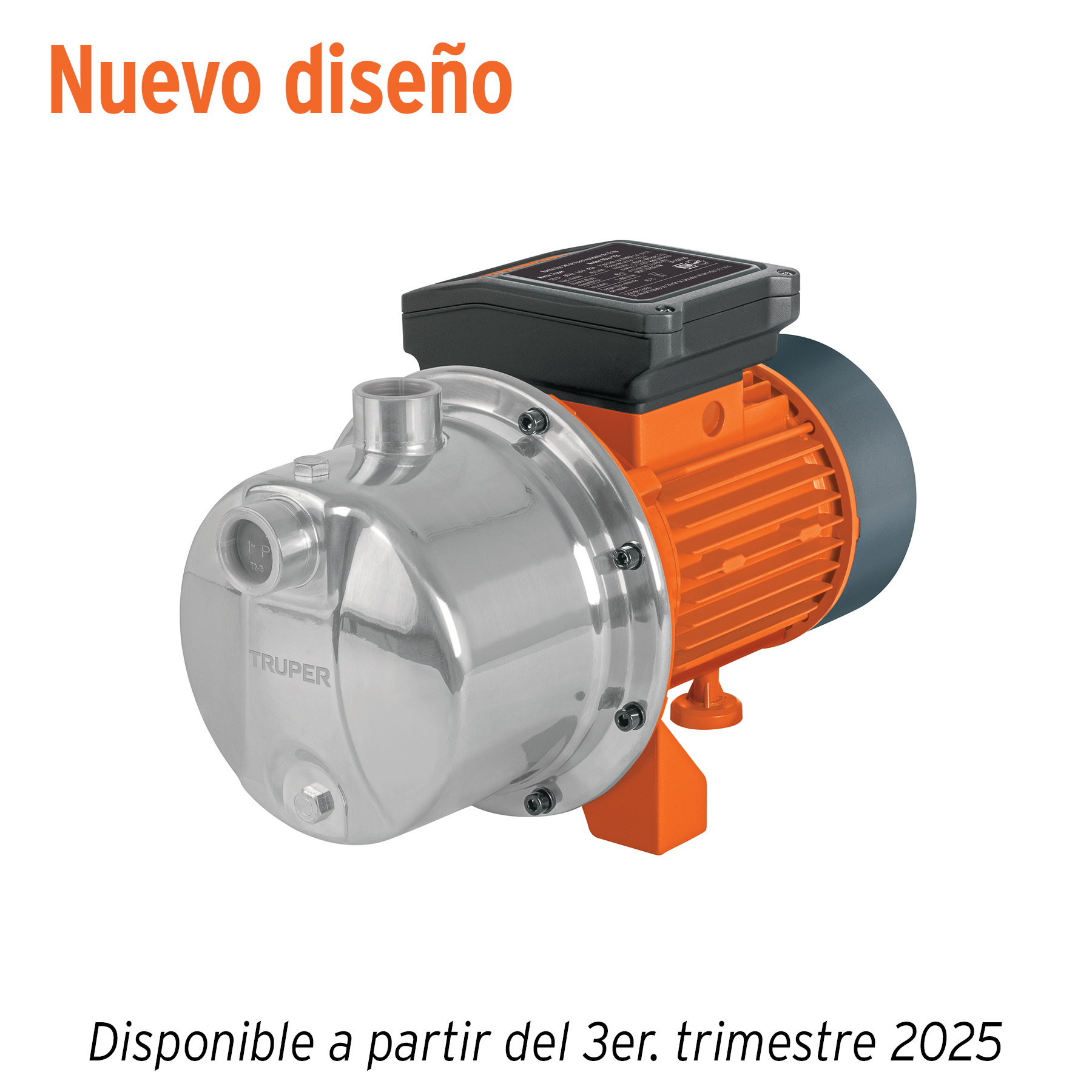 Bomba tipo jet, cabezal de acero inoxidable, 3/4 HP, TRUPER