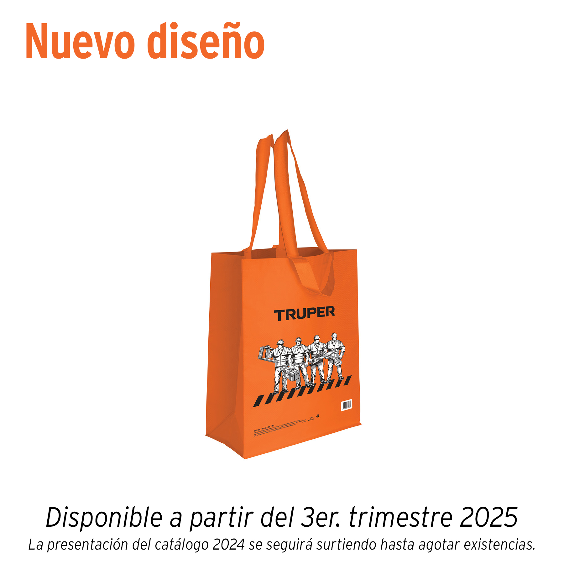 Bolsa ecológica naranja de 38 x 49 cm, Truper