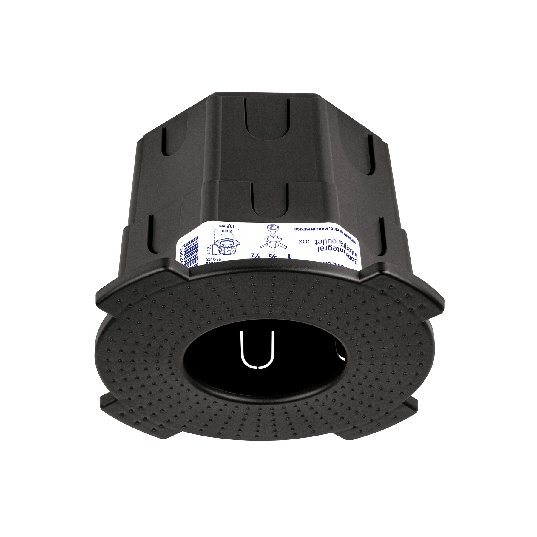 Bote integral de 12 cm, aro interno de 8 cm, Volteck