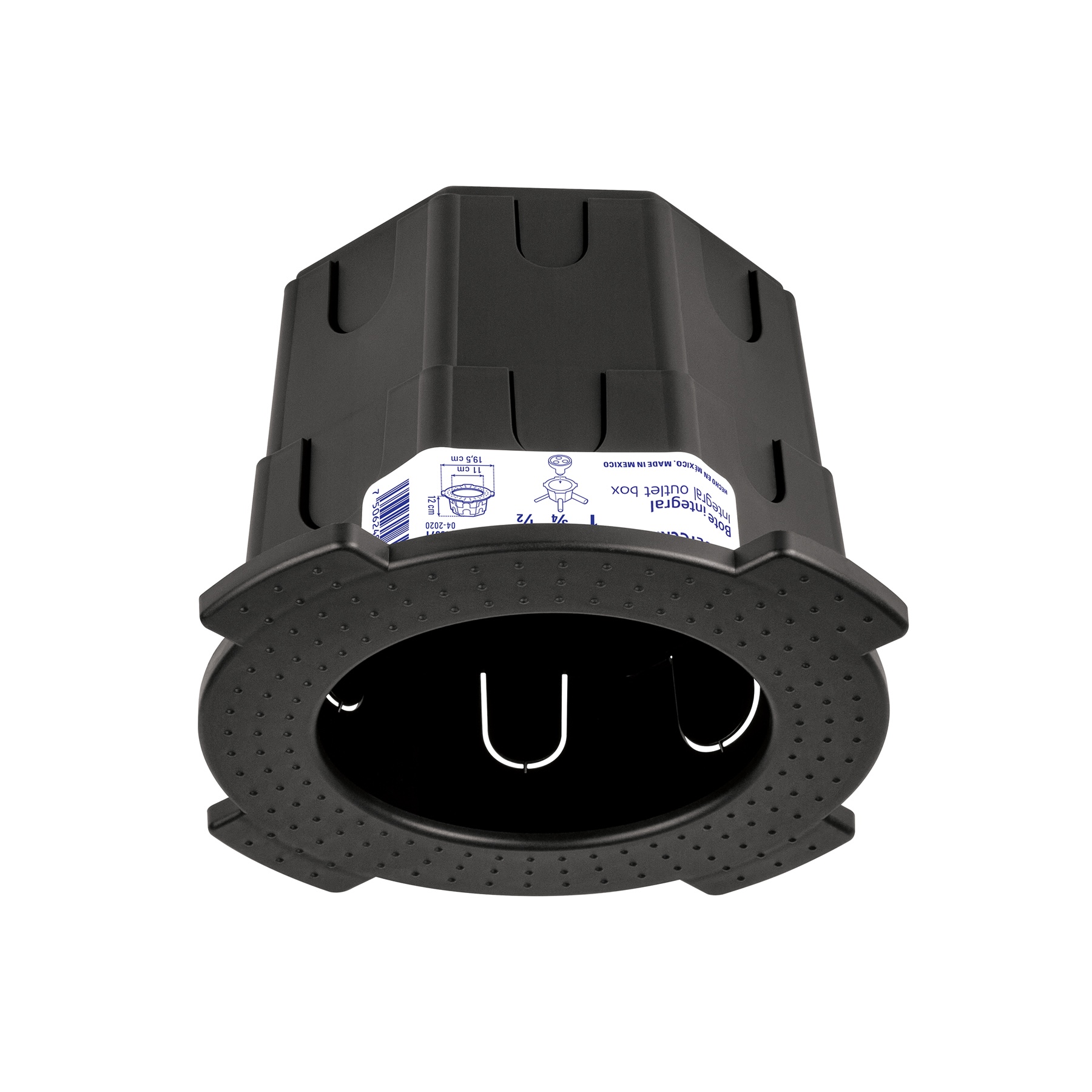 Bote integral de 12 cm, aro interno de 11 cm, Volteck