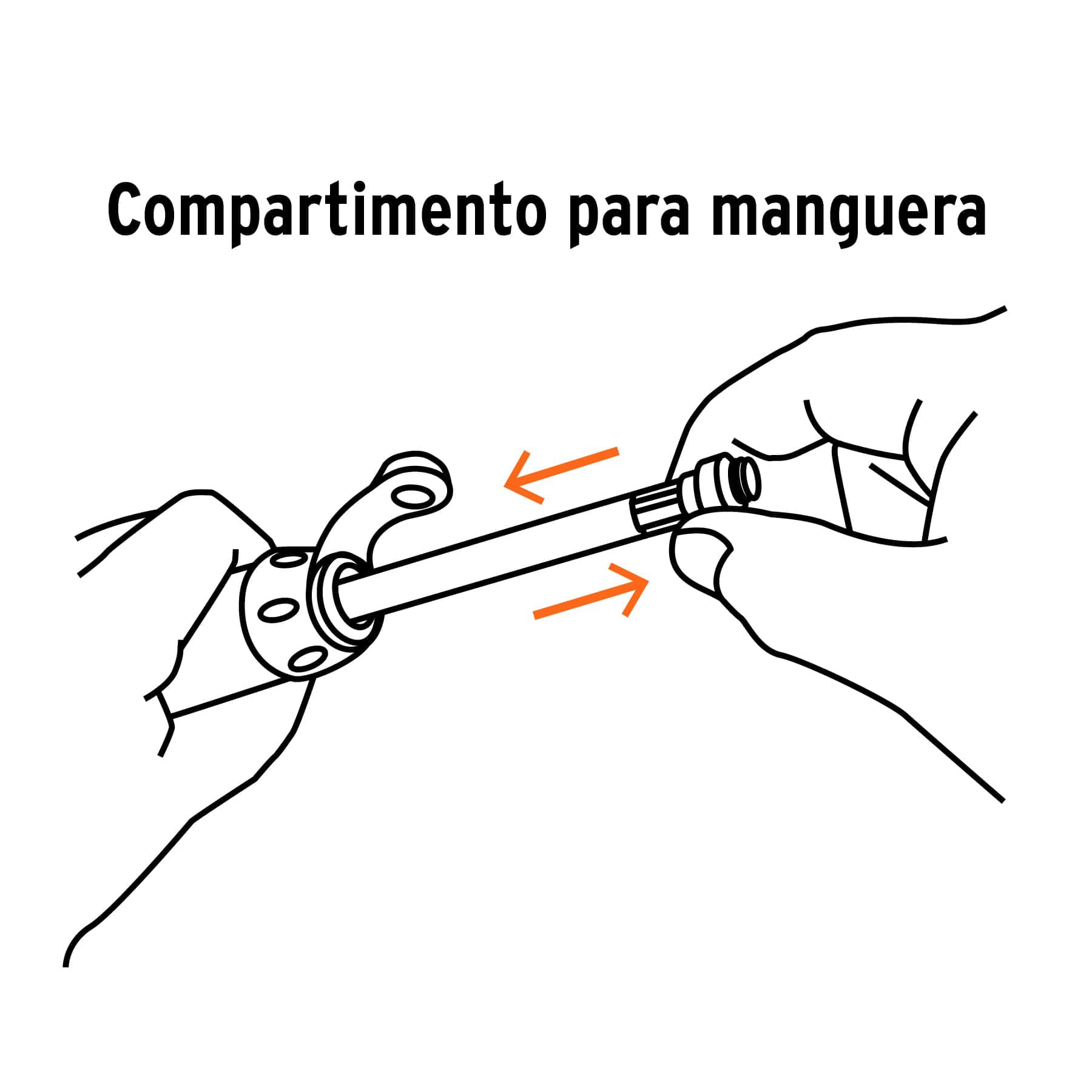 Mini bomba manual para bicicleta, abatible, 75 PSI, TRUPER - Imagen 2