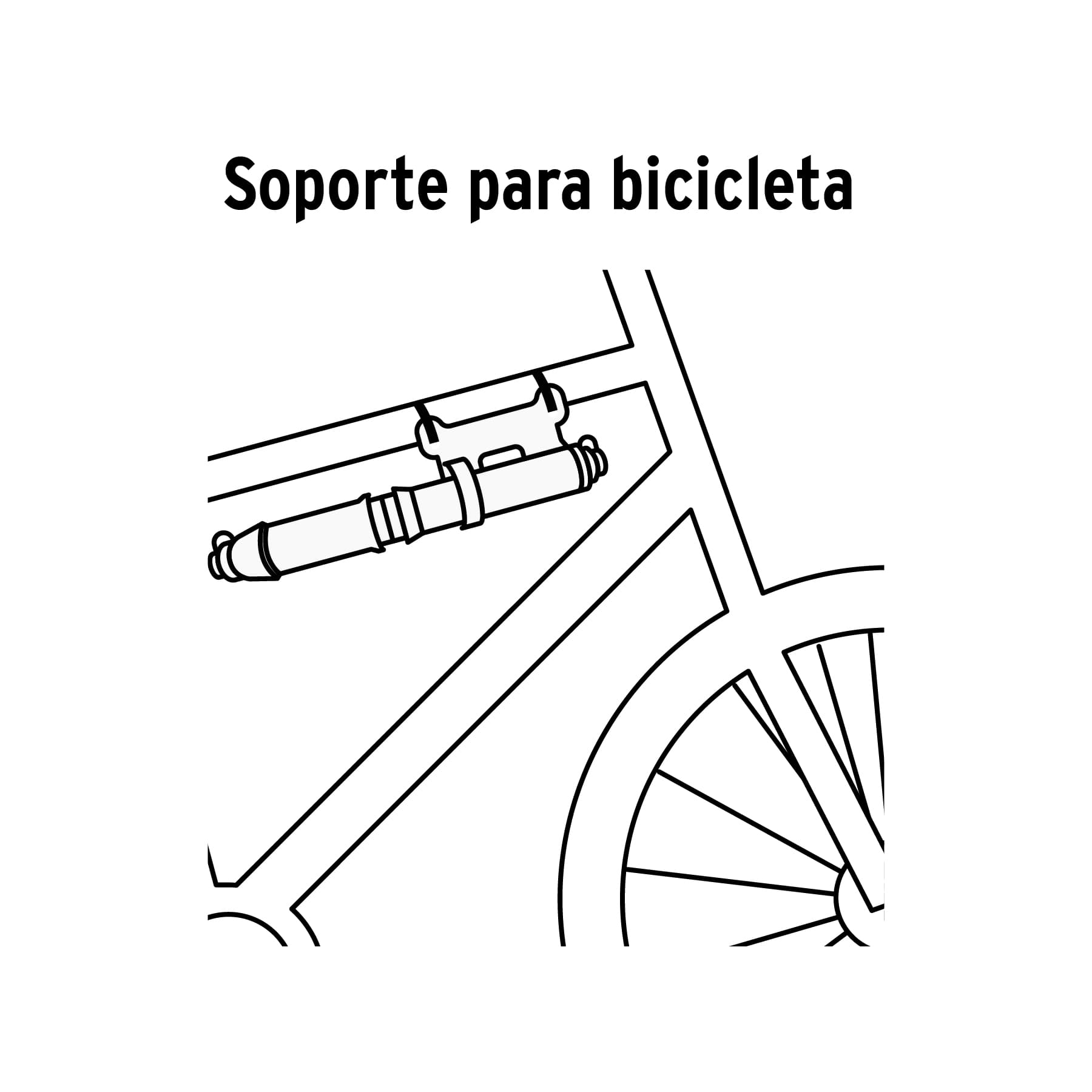 Mini bomba manual para bicicleta, abatible, 75 PSI, TRUPER - Imagen 3