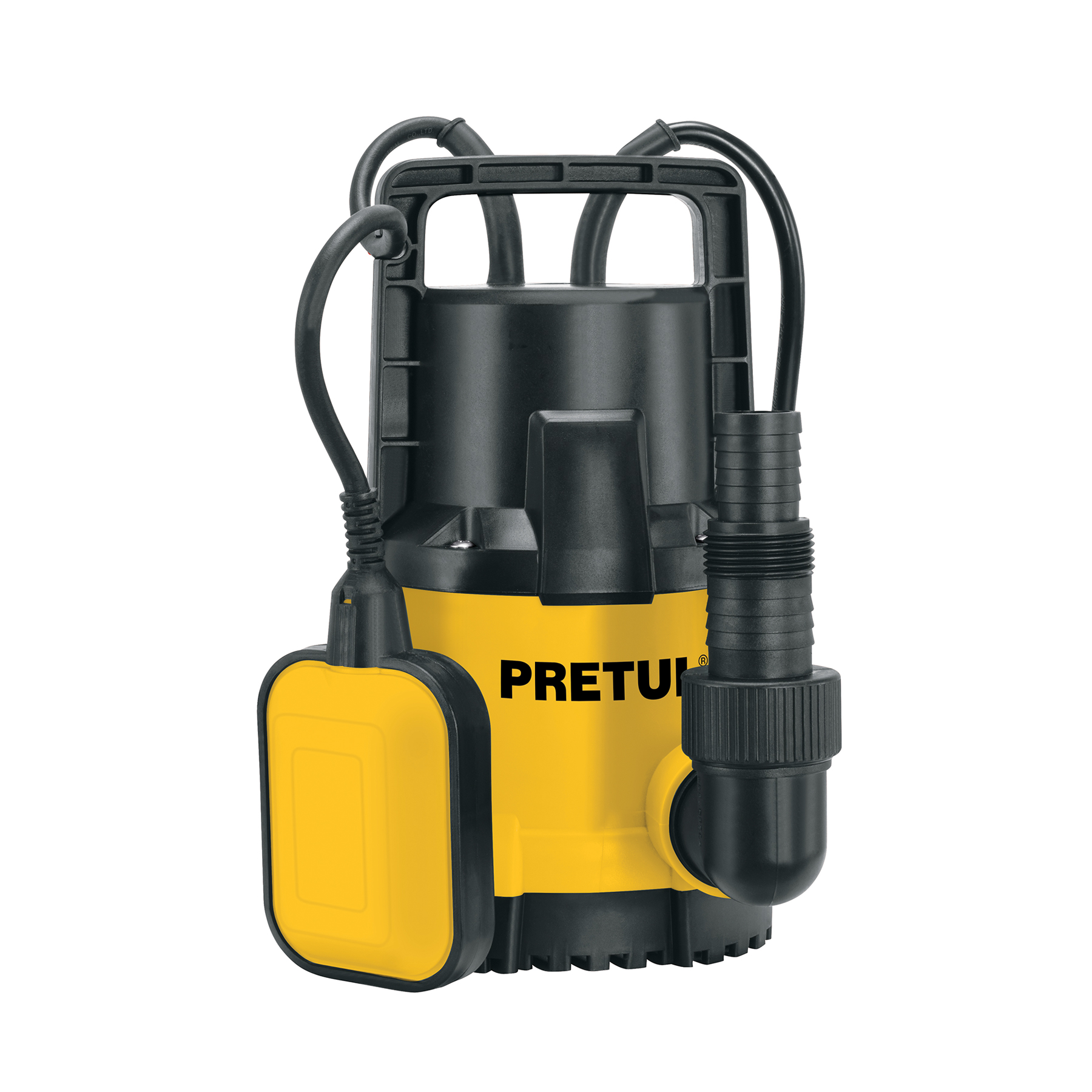 Bomba sumergible plástica, 1/2 HP para agua limpia, PRETUL