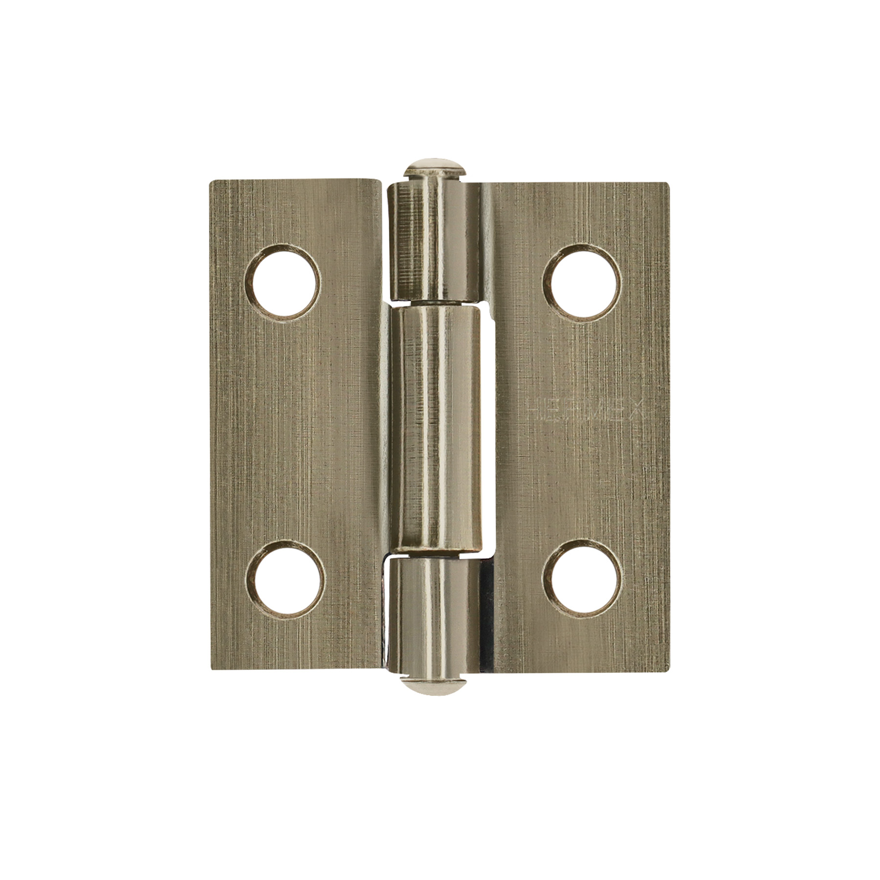 Bisagra rectangular 1' latón antiguo, HERMEX