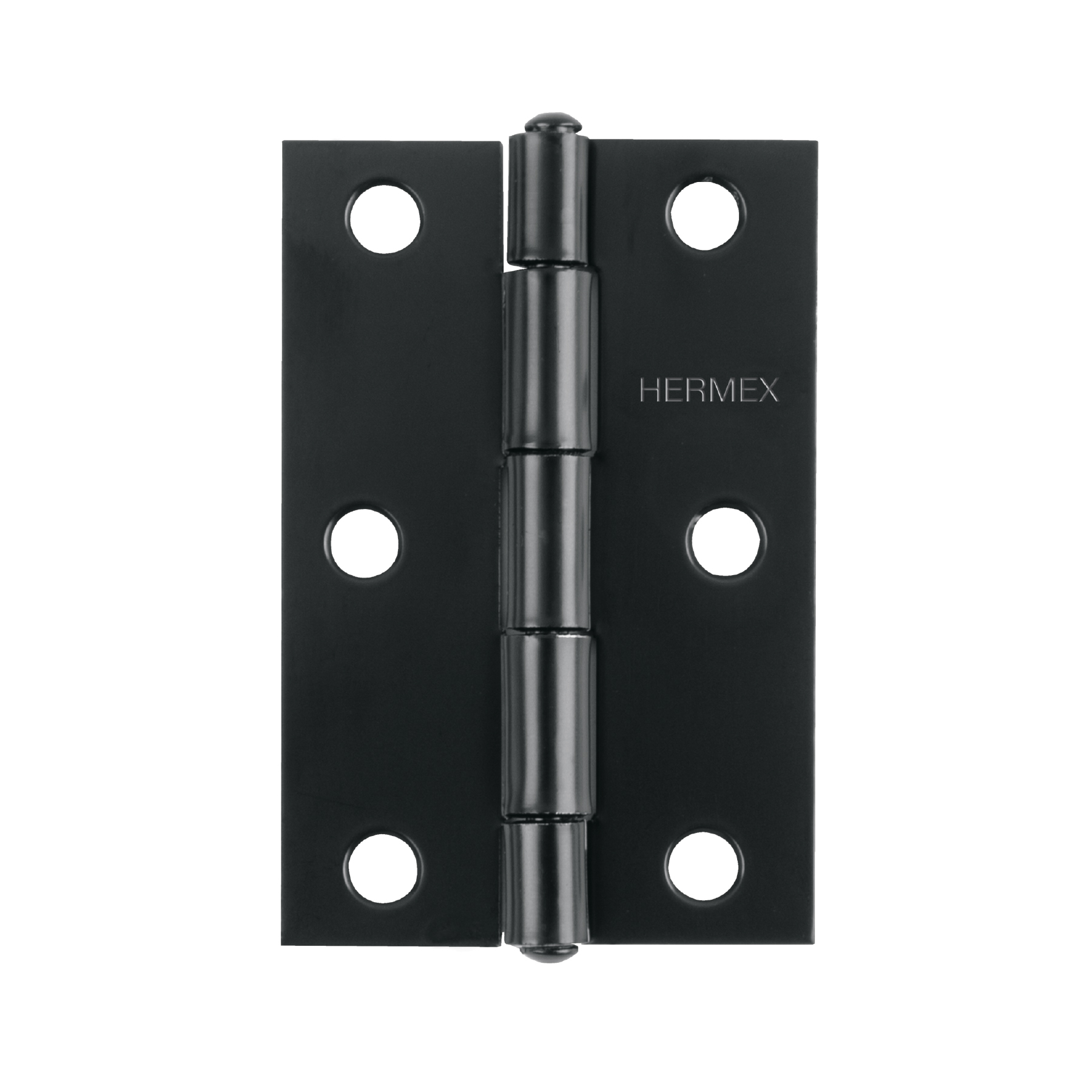 Bisagra rectangular 3-1/2' negra, HERMEX