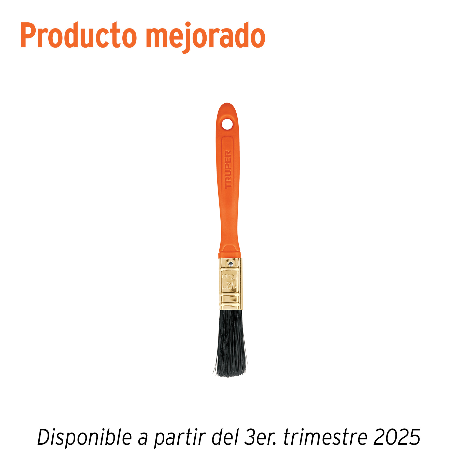 Brocha profesional de 1/2' con mango de plástico, Truper