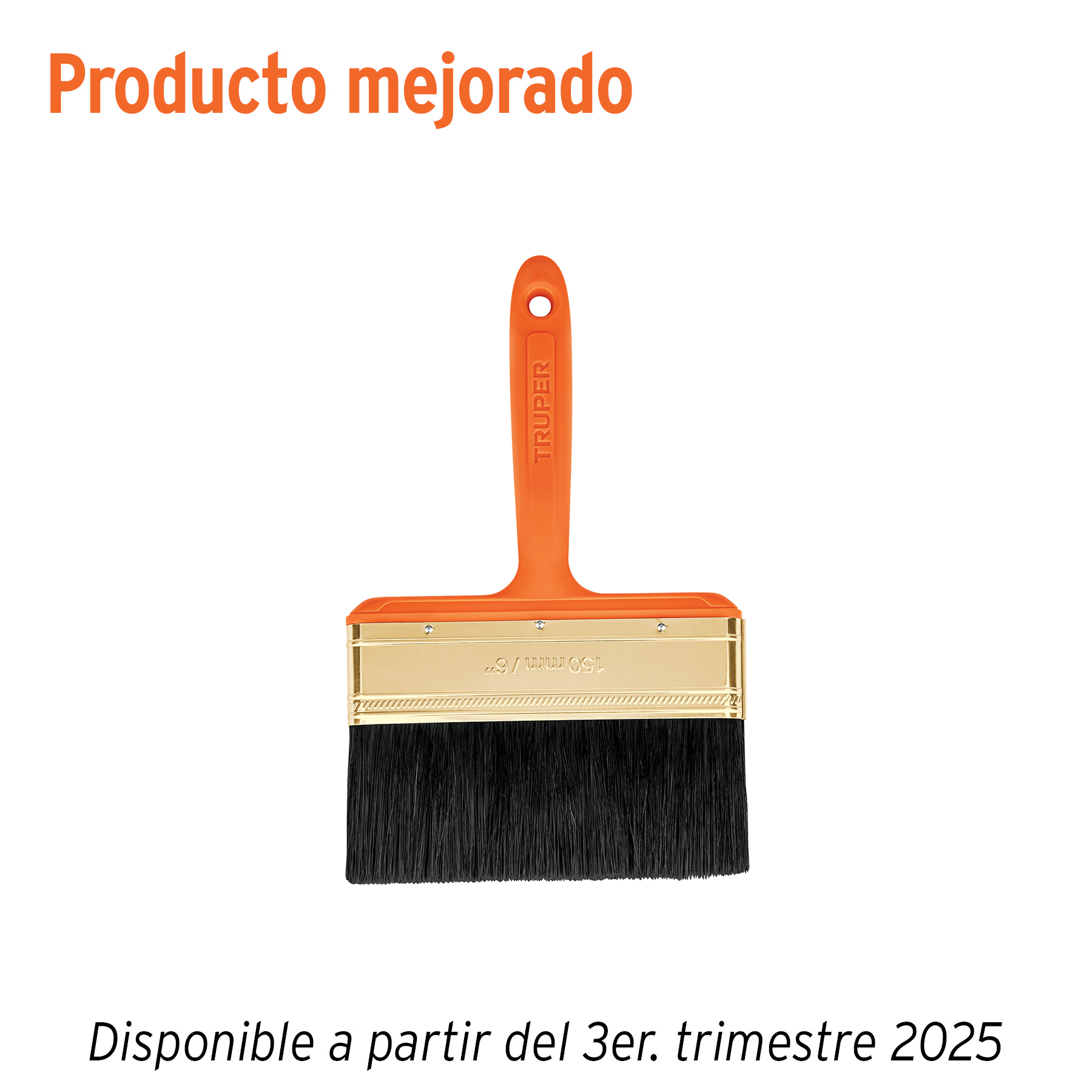 Brocha profesional de 6' con mango de plástico, Truper
