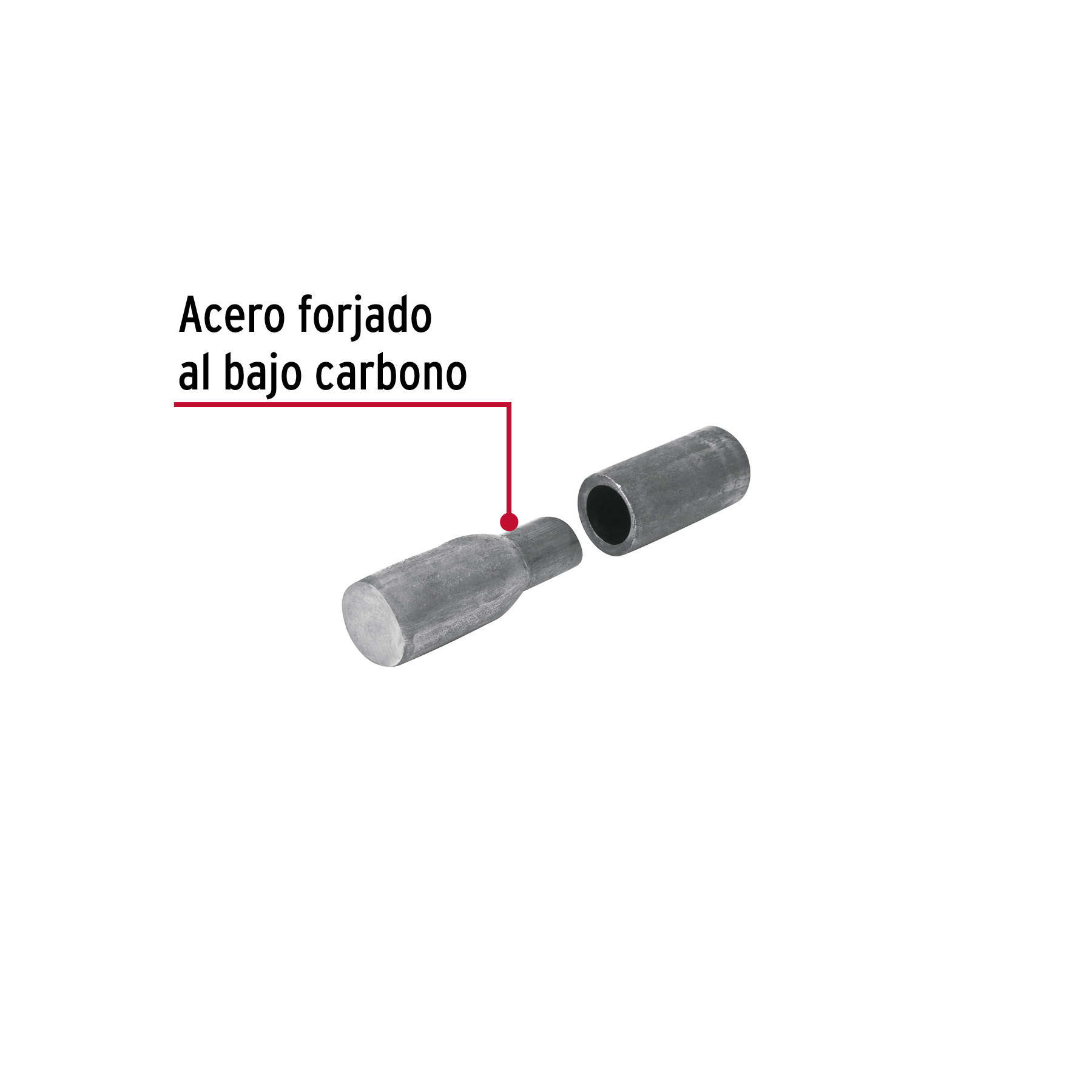 Bisagra tubular soldable de 1/2', HERMEX - Imagen 2