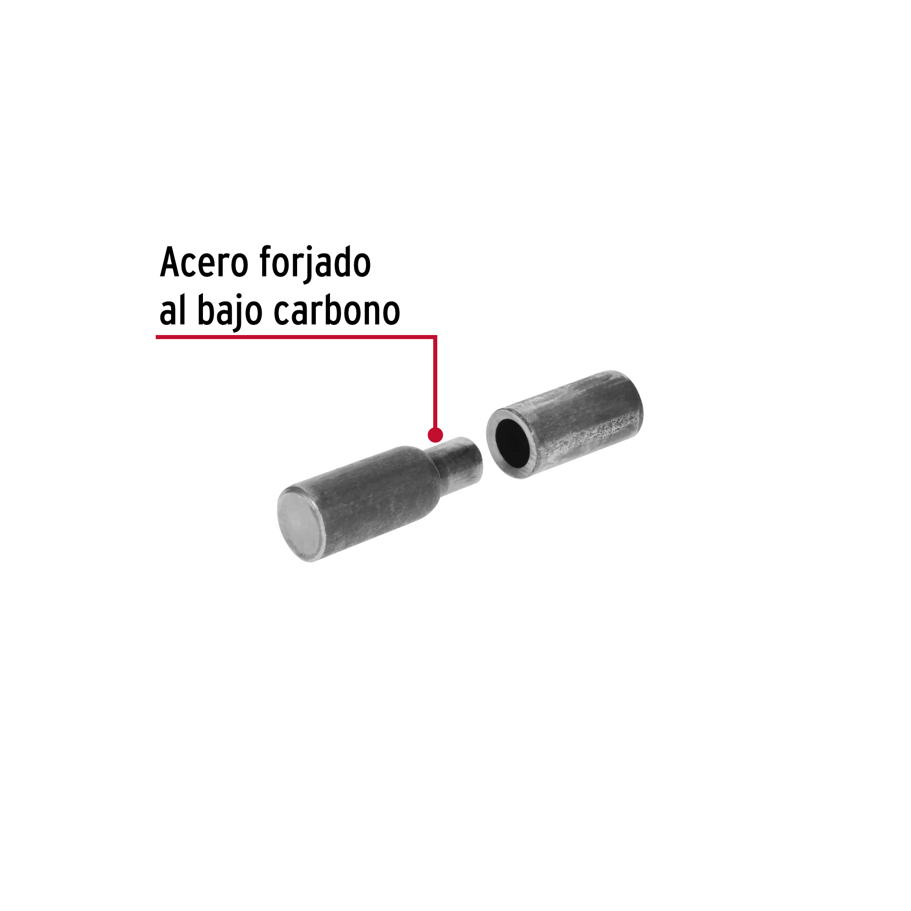 Bisagra tubular soldable de 3/4', HERMEX - Imagen 2