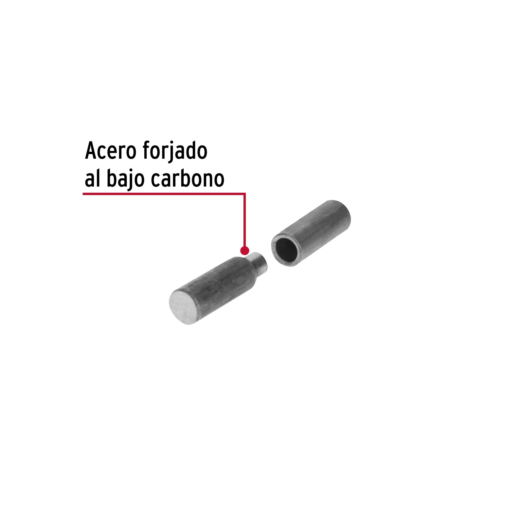 Bisagra tubular soldable de 3/8', HERMEX - Imagen 2