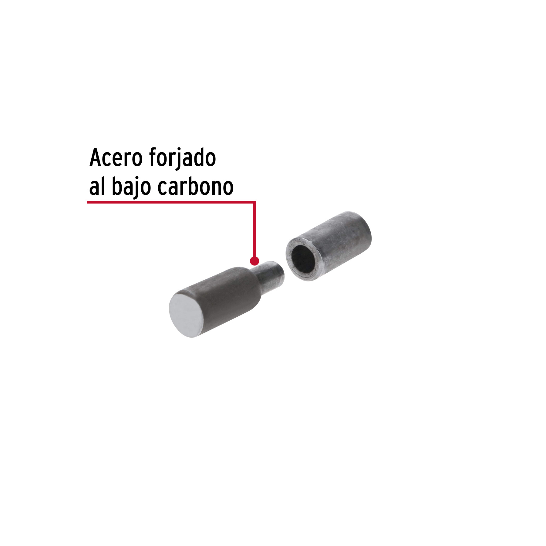 Bisagra tubular soldable de 5/8', HERMEX - Imagen 2