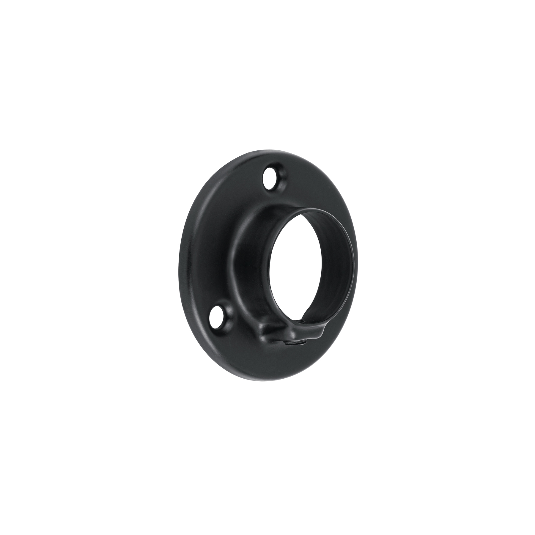 Brida negra para tubo redondo de closet, HERMEX