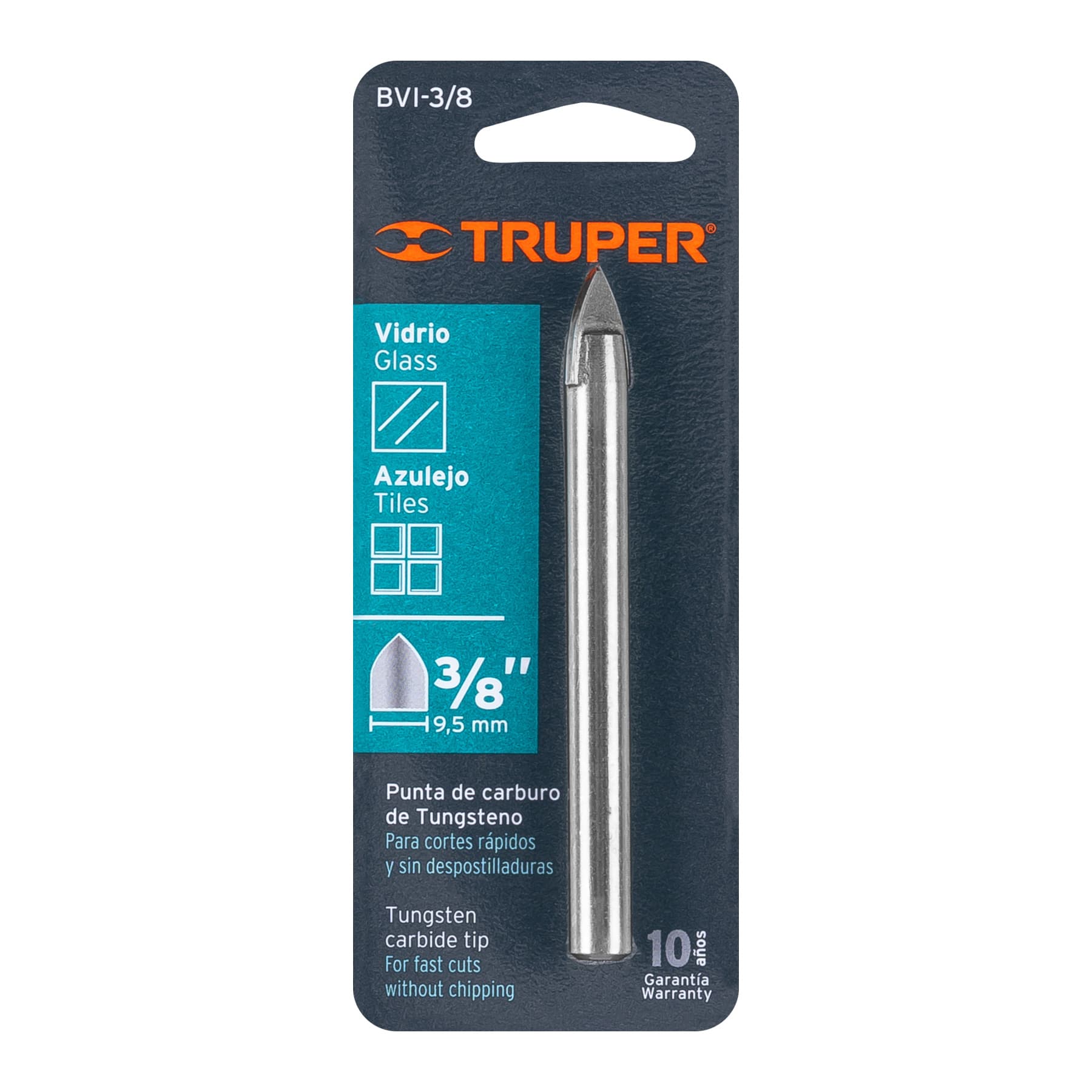 Broca para vidrio y azulejo de 3/8', Truper - Imagen 4