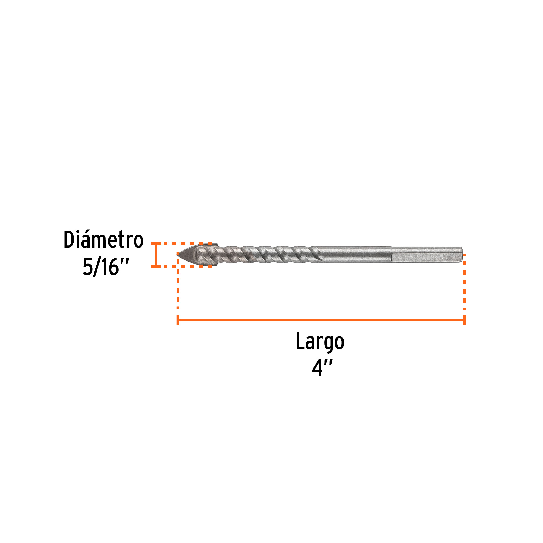 Broca para vidrio y azulejo 5/16', Truper Expert - Imagen 3