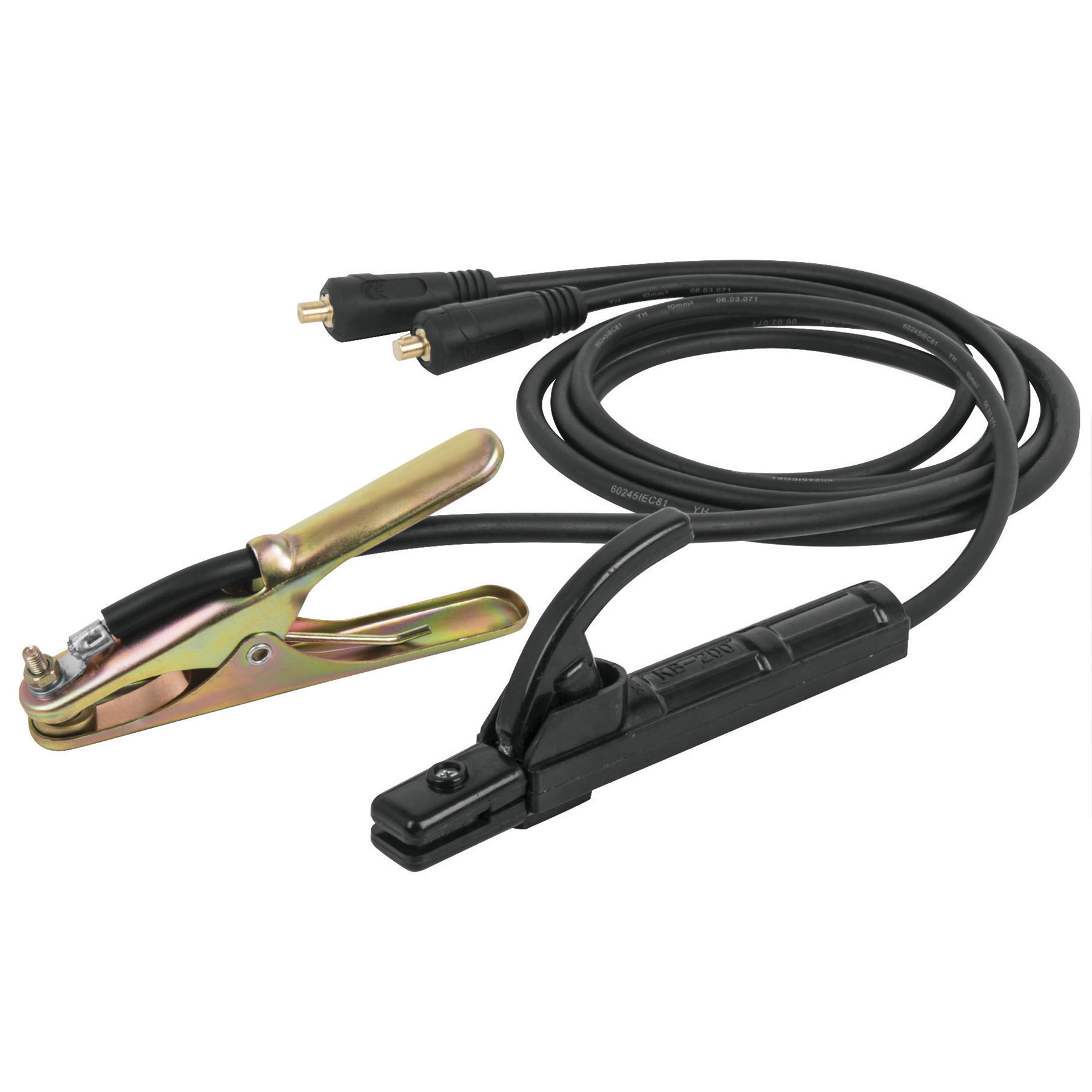 Cables p/electrodo y p/tierra 200A c/conector 3/8', EXPERT