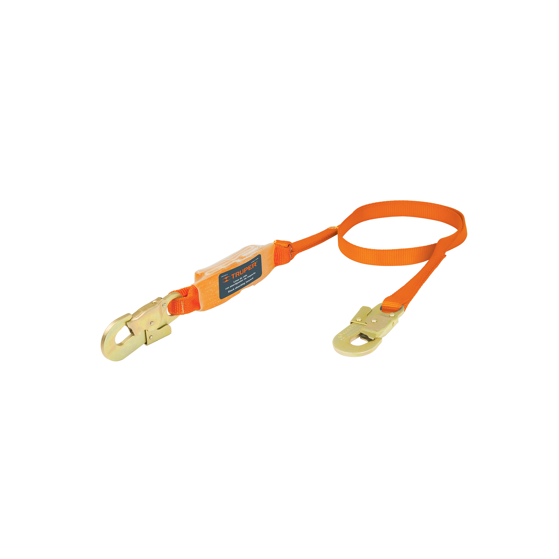 Línea de vida 1.8 m cinta políéster con absorbedor impacto