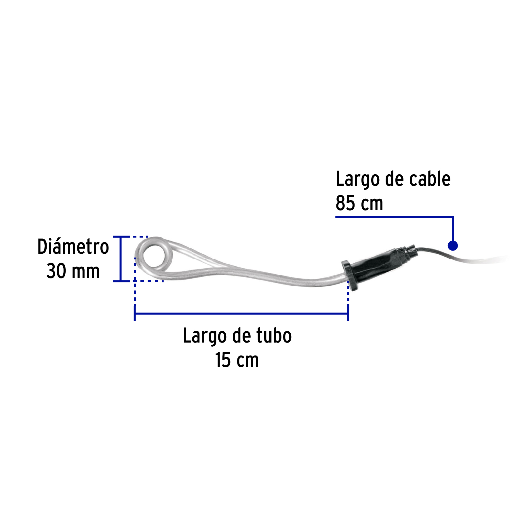 Calentador de inmersión p/agua #3 de 12 L, 600 W, Volteck - Imagen 3