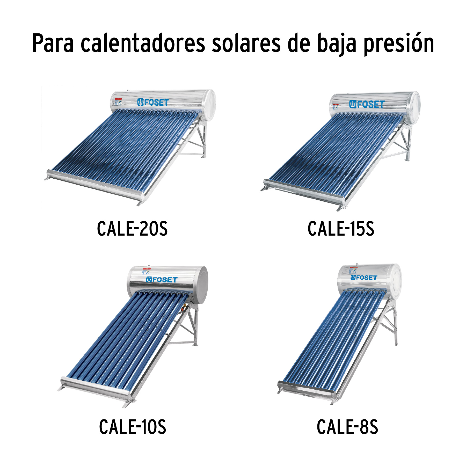 Tubo de repuesto para calentador solar, Foset - Imagen 4