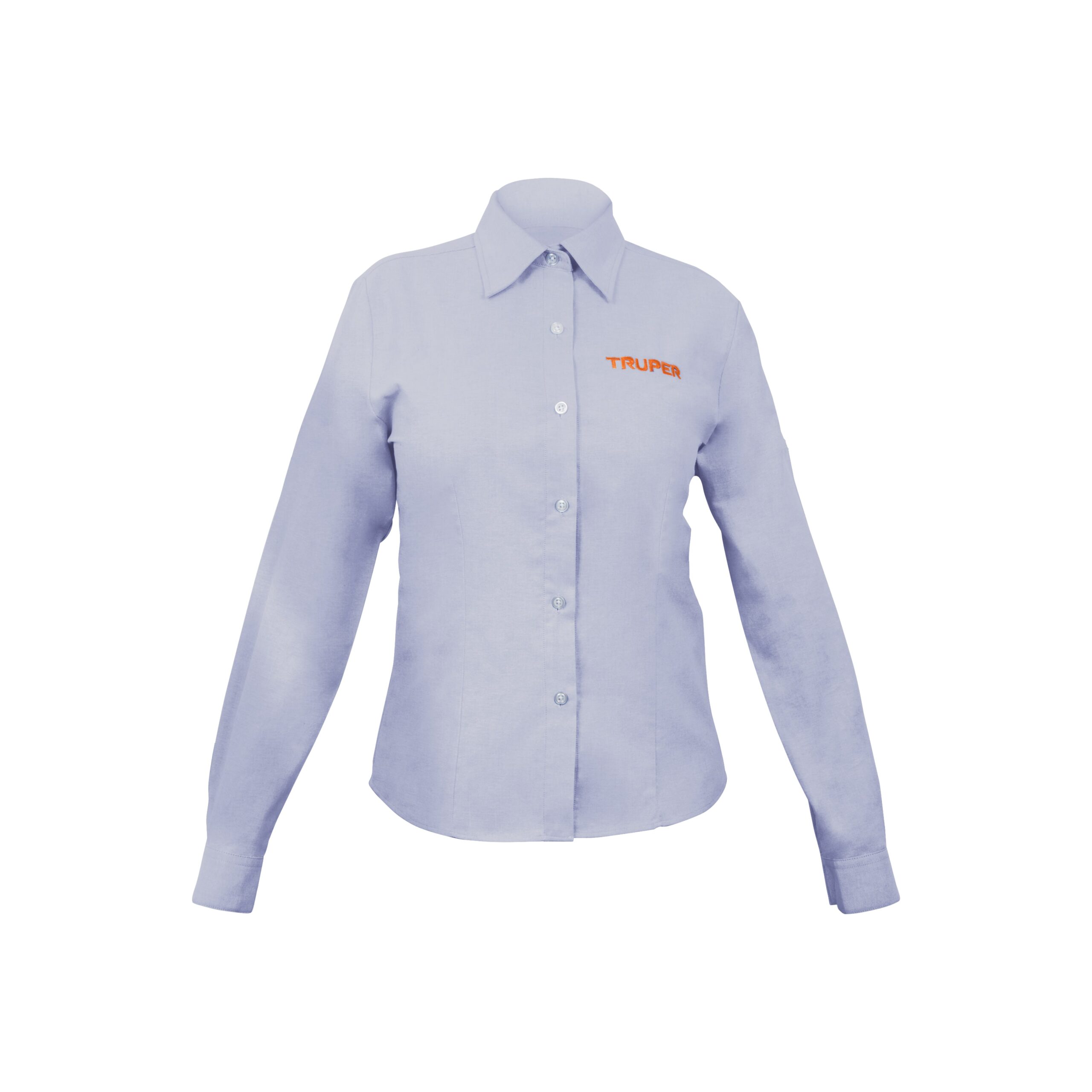 Camisa manga larga para mujer, azul, G, Truper