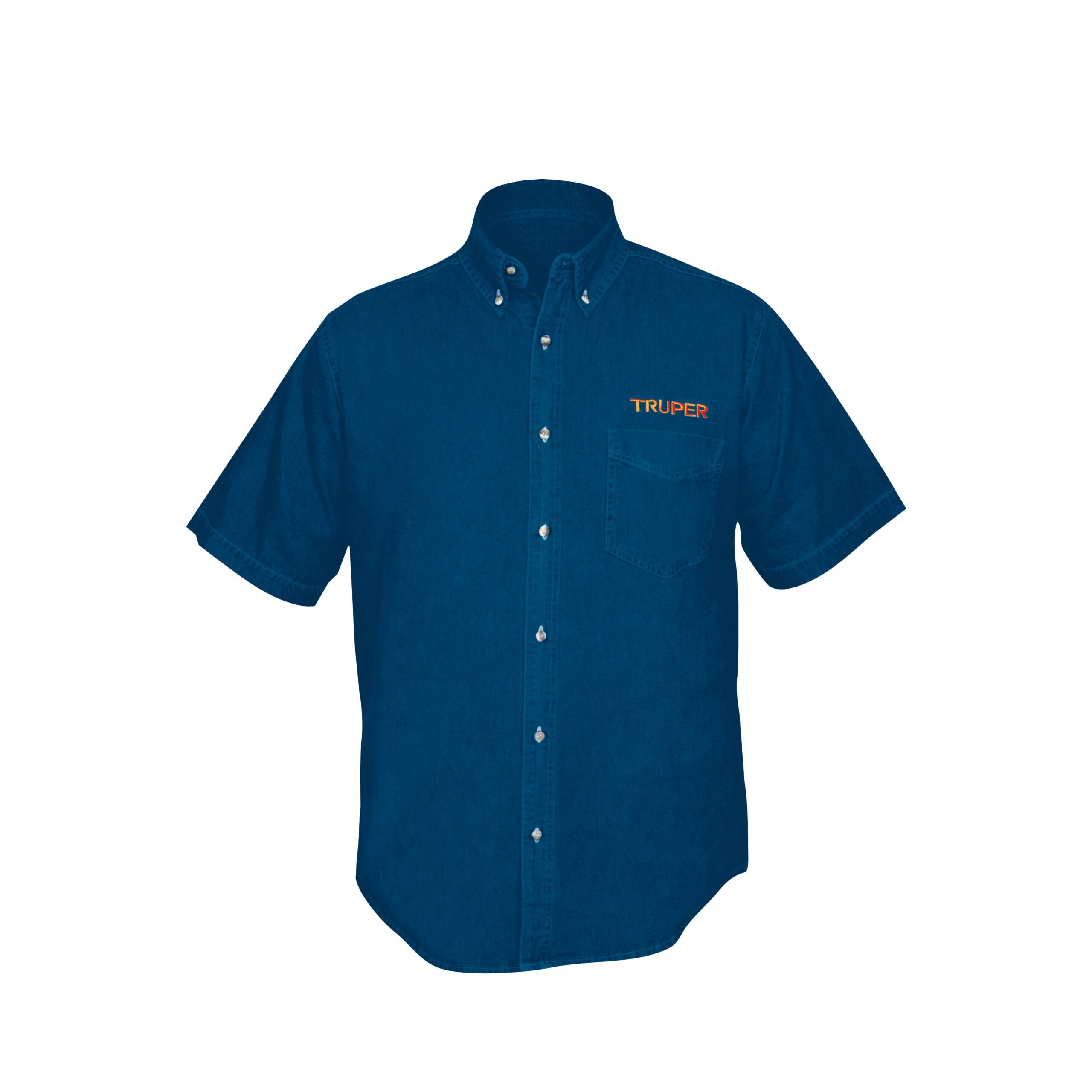 Camisa de mezclilla manga corta para hombre, EG, Truper