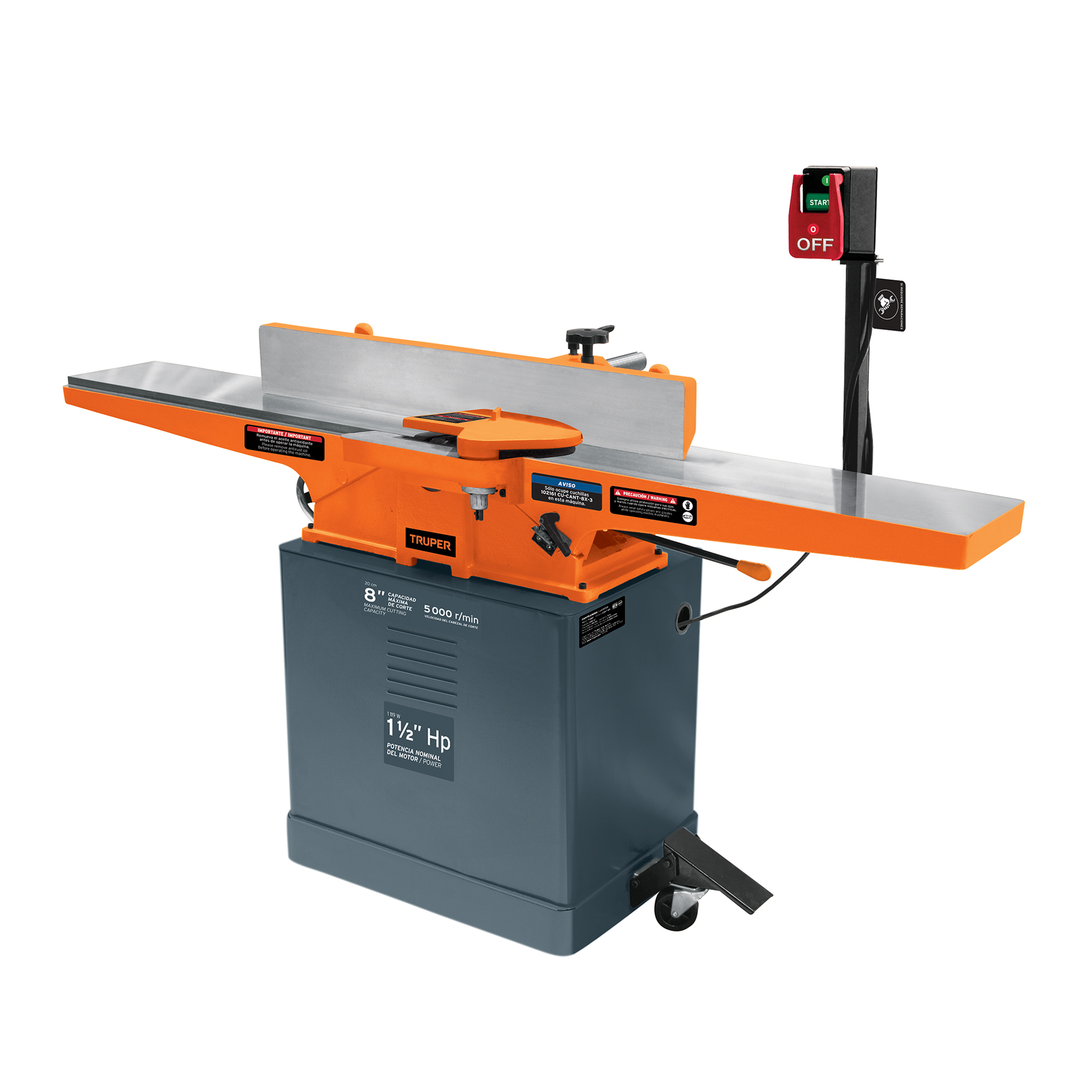 Canteadora de piso 8', 1-1/2 HP (1120 W), Truper