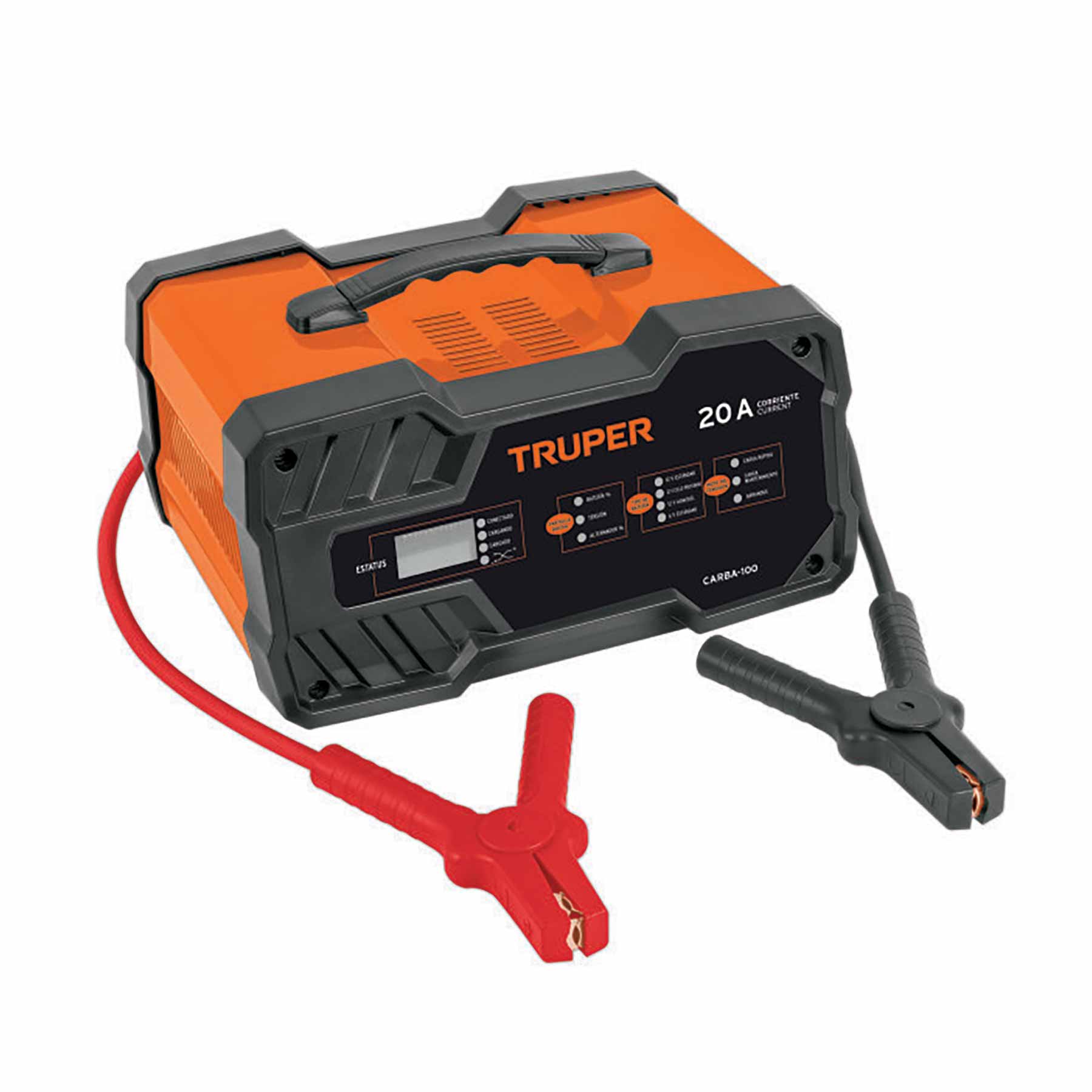 Cargador automatico de baterías 100 A, 12V y 24V, TRUPER