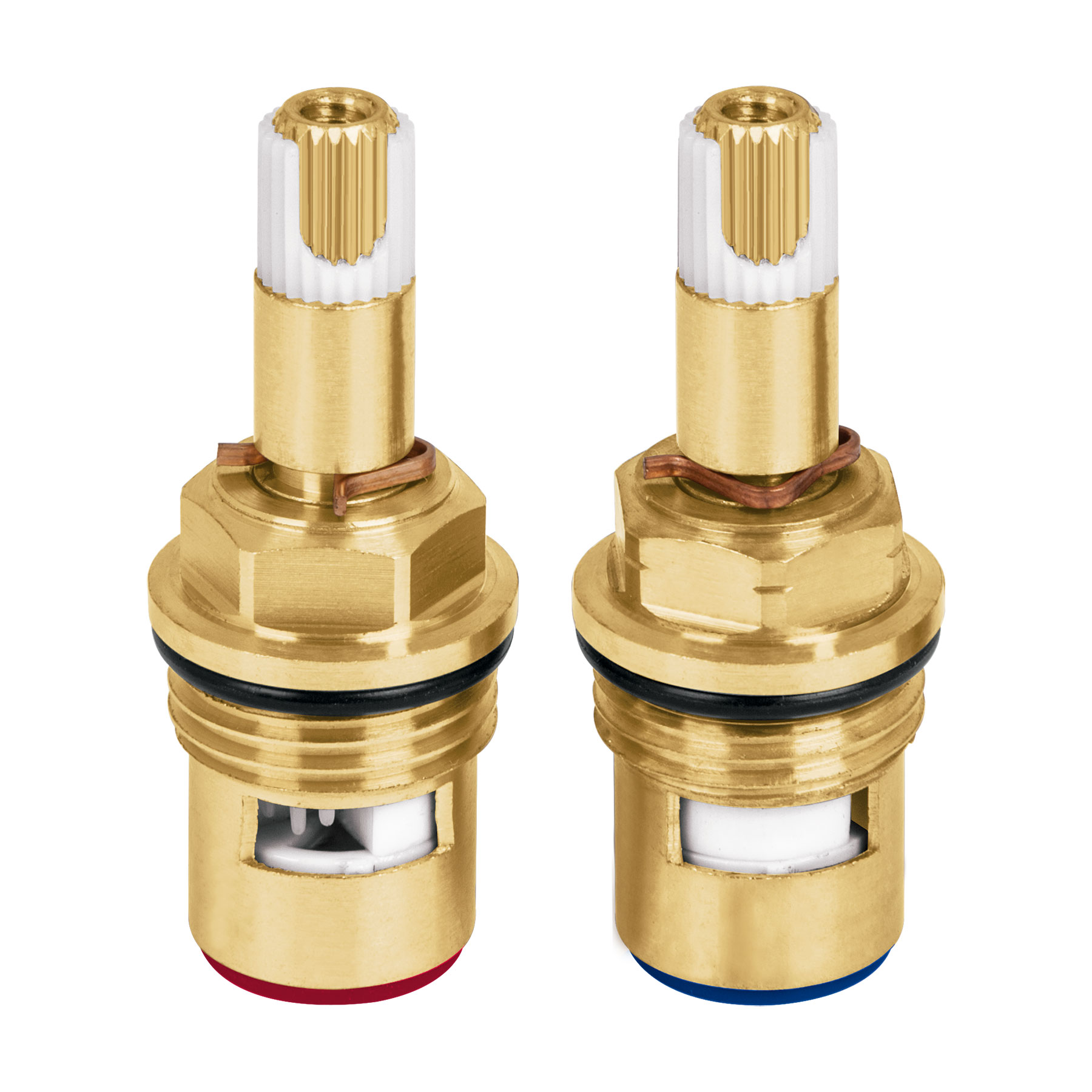 Juego de 2 cartuchos cerámicos de latón, FOSET RIVIERA