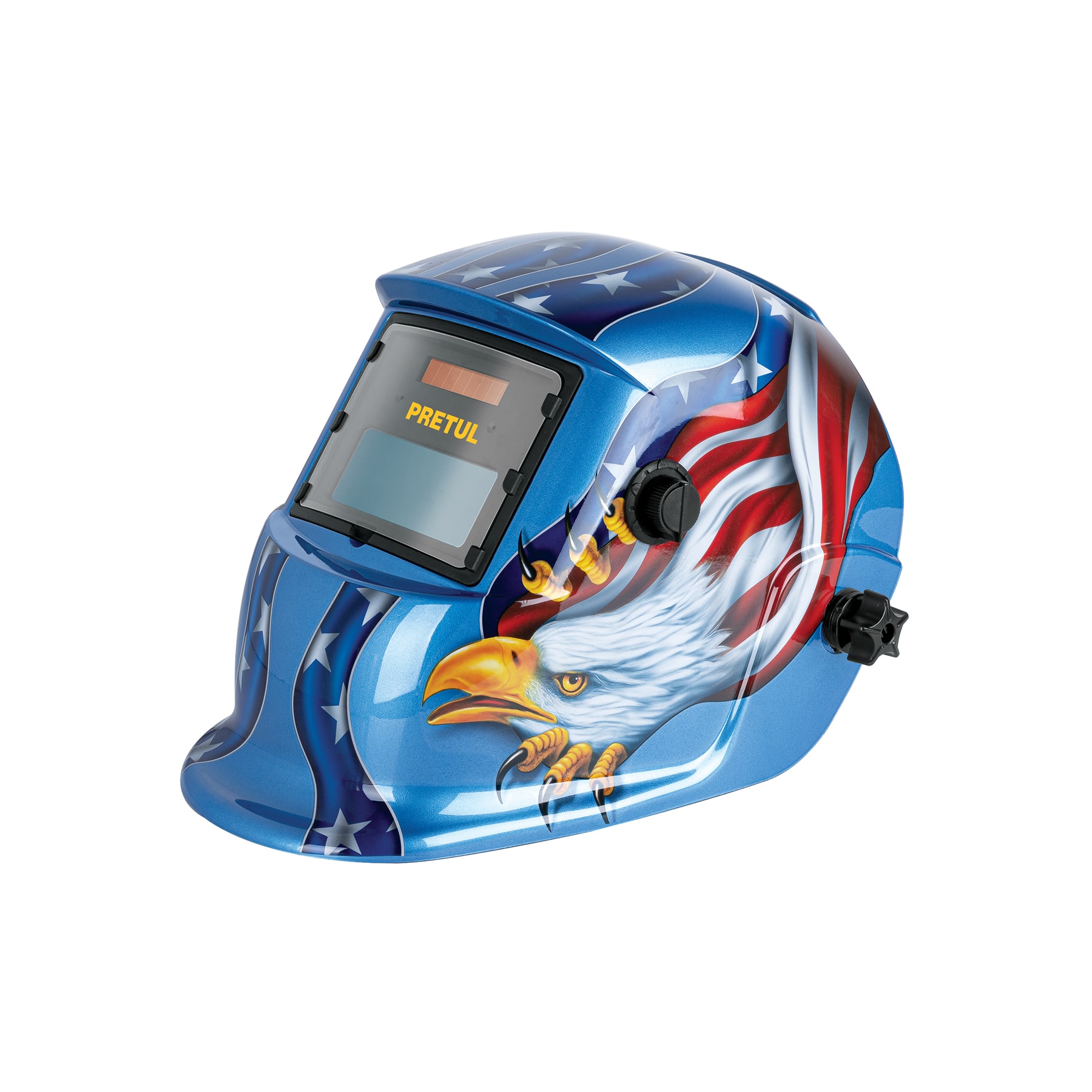 Careta electrónica p/soldar, águila, sombra 9 a 13, PRETUL