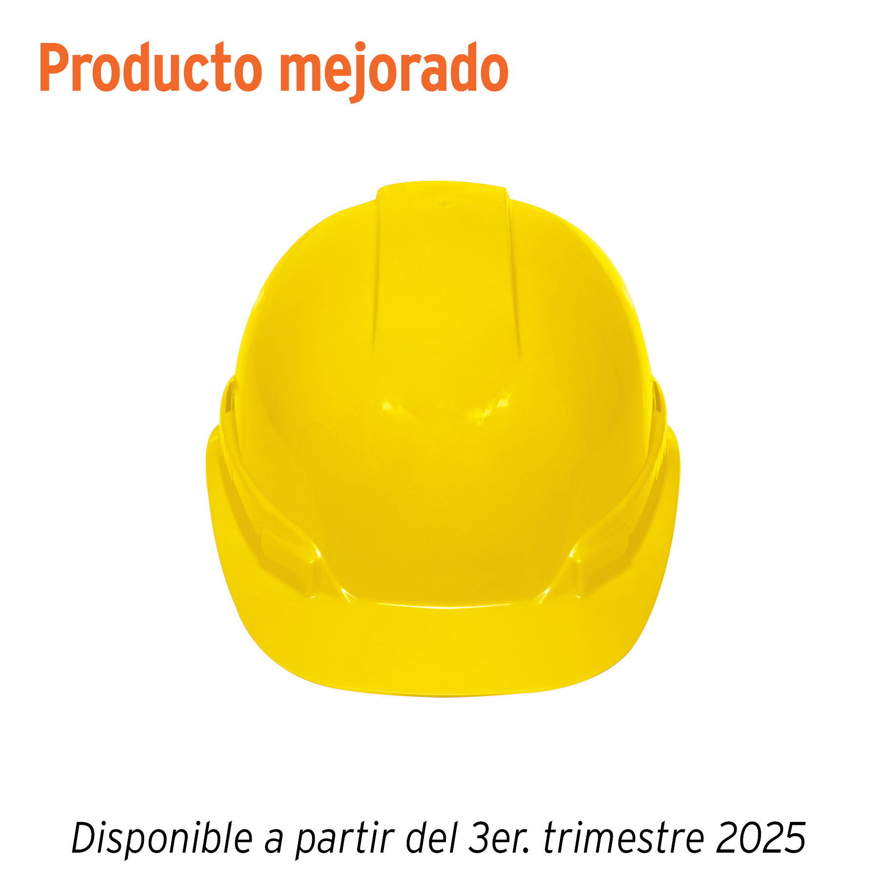 Casco de seguridad, ajuste de matraca, amarillo, Truper