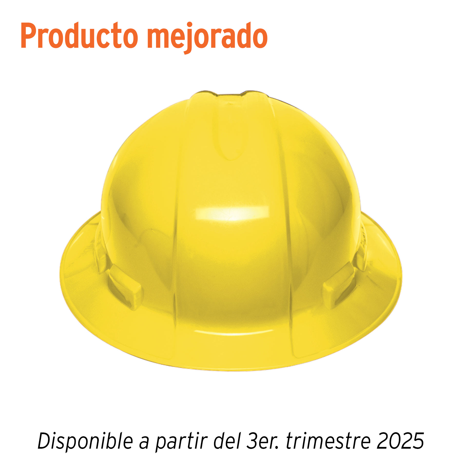 Casco de seguridad ala ancha, amarillo, Truper