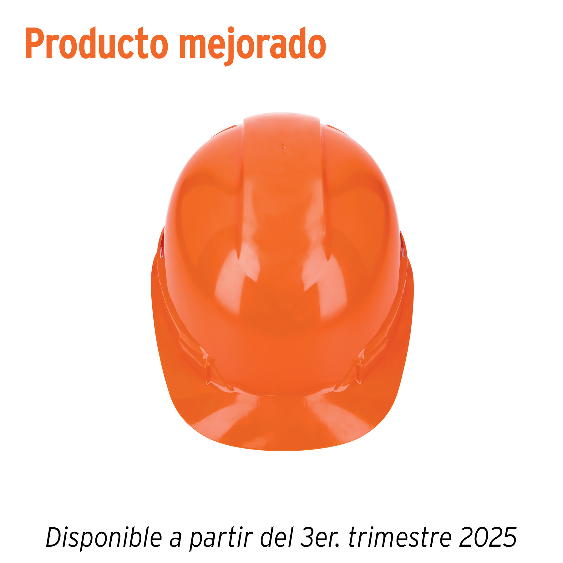 Casco de seguridad, ajuste de matraca, naranja, Truper