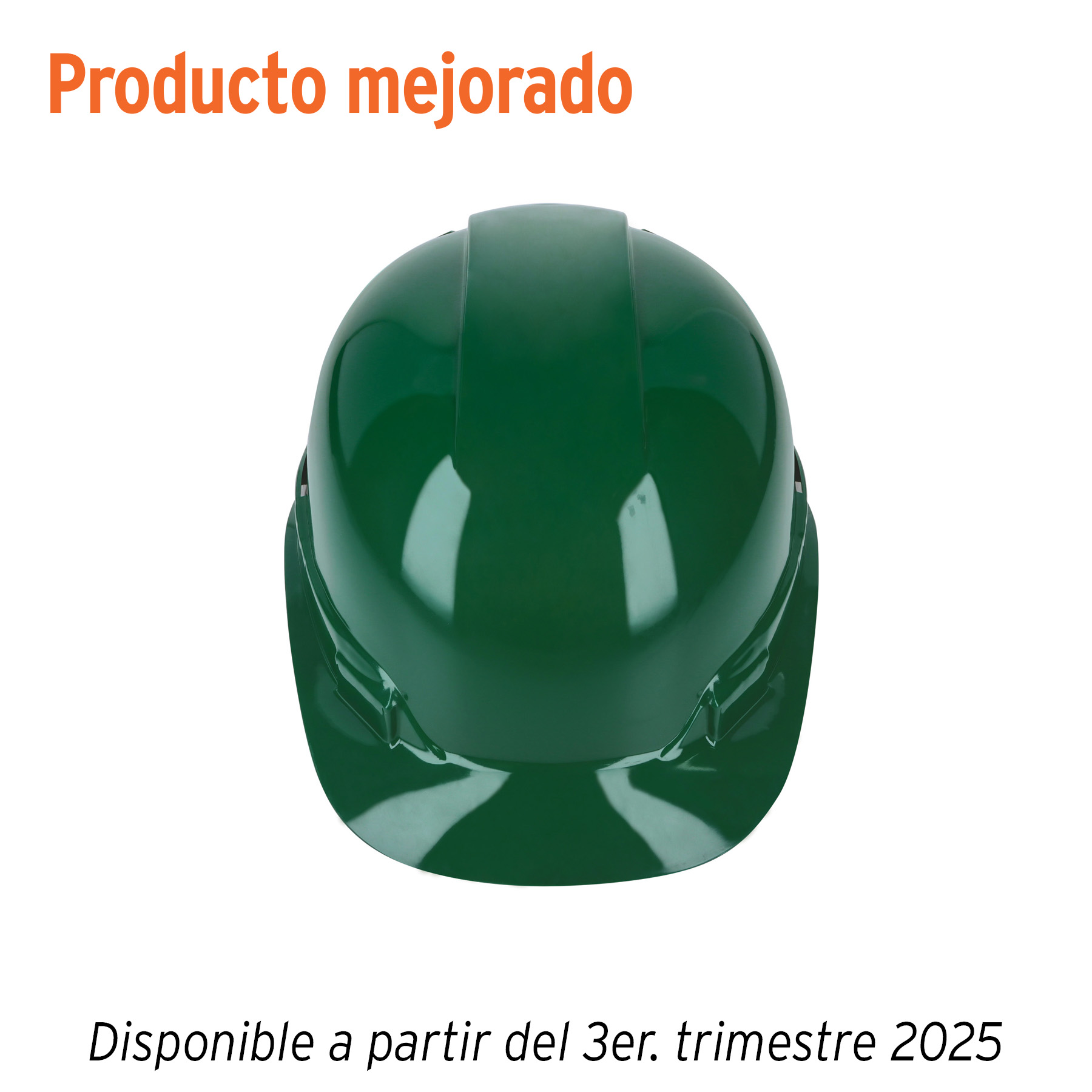 Casco de seguridad, ajuste de matraca, verde, Truper