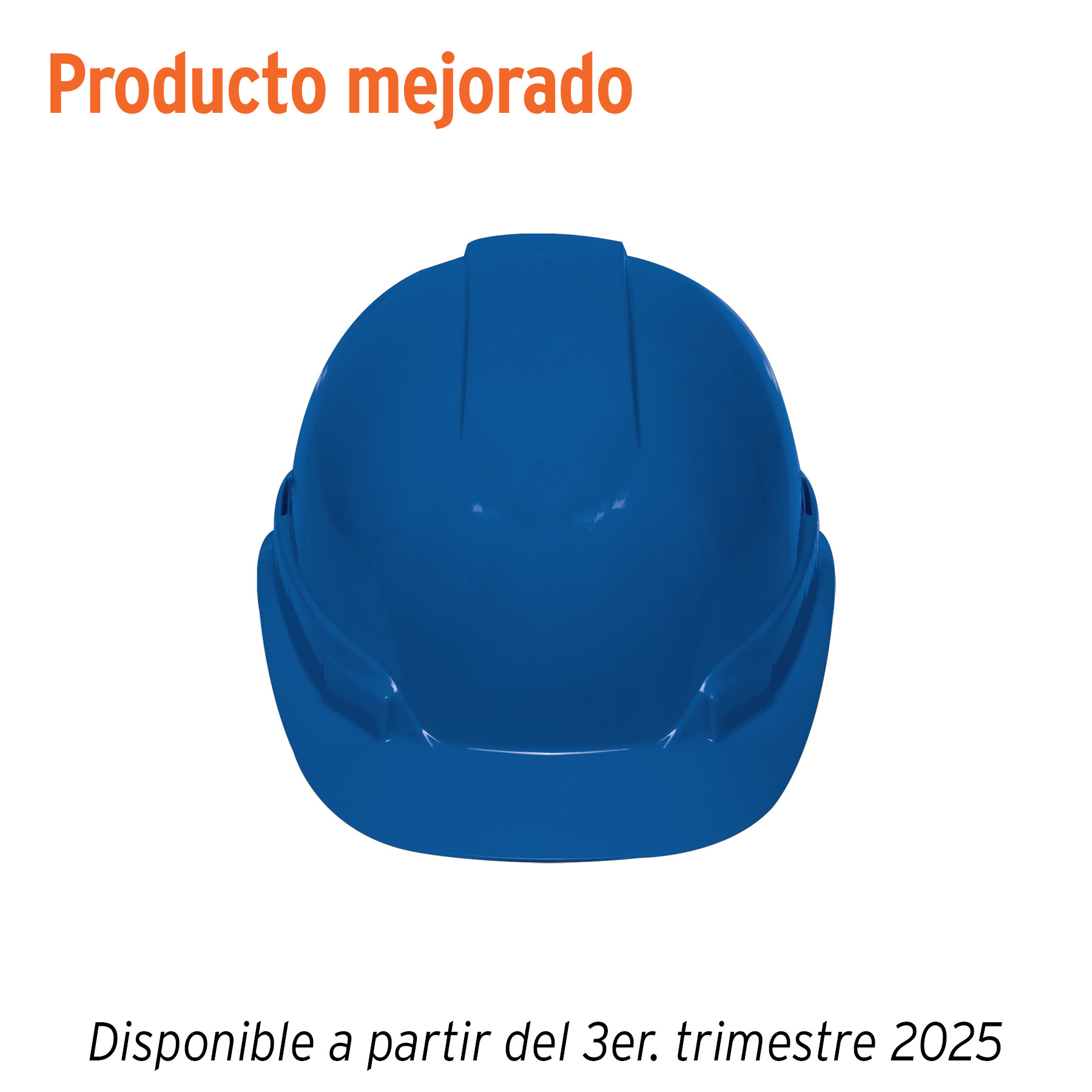 Casco de seguridad, ajuste de matraca, azul, Truper