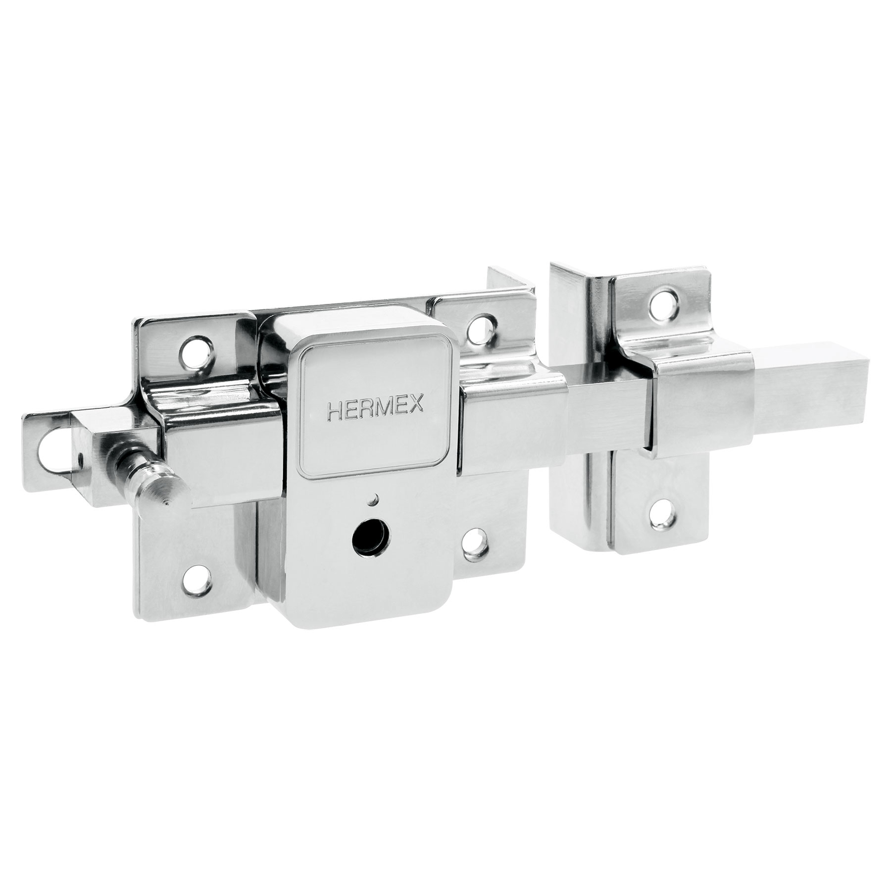 Cerradura de barra fija, llave tetra, derecha, HERMEX