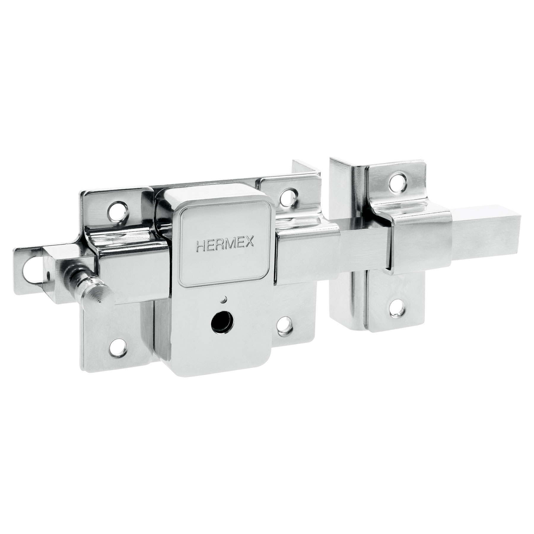 Cerradura de barra fija, llave tetra, derecha, blíster