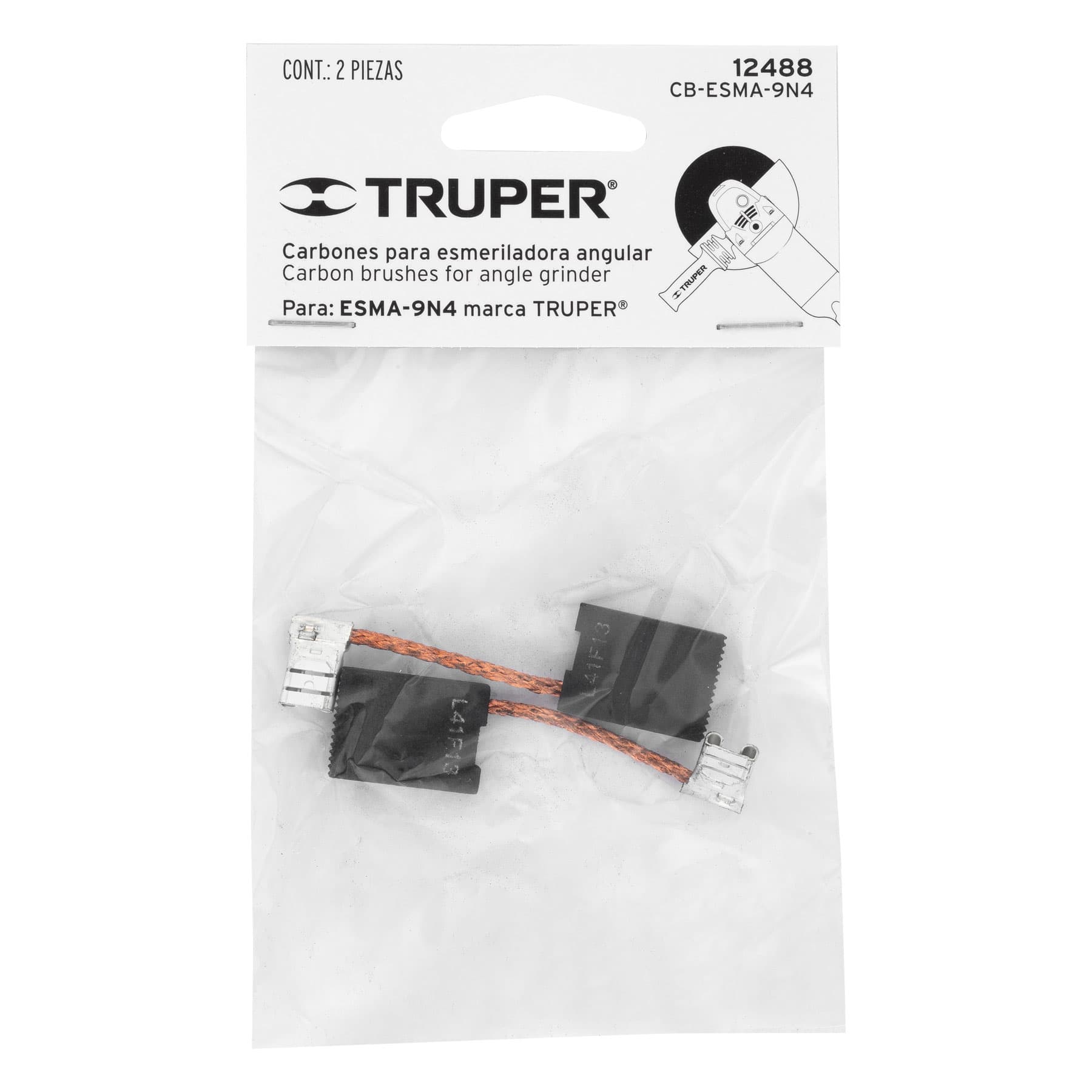 Bolsa con 2 carbones de repuesto para ESMA-9N4, TRUPER - Imagen 3