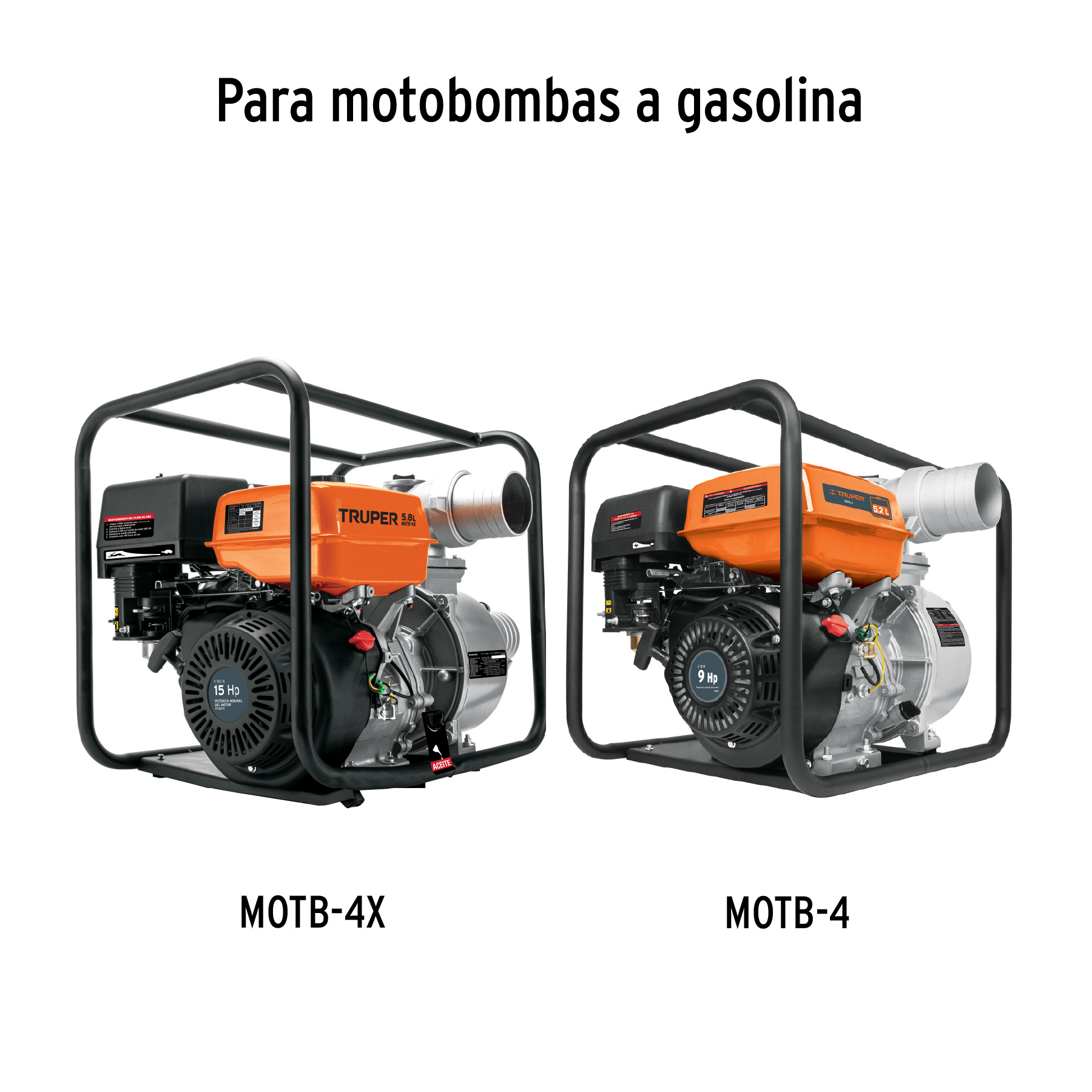 Carburador para motobomba a gasolina MOTB-4, TRUPER - Imagen 2