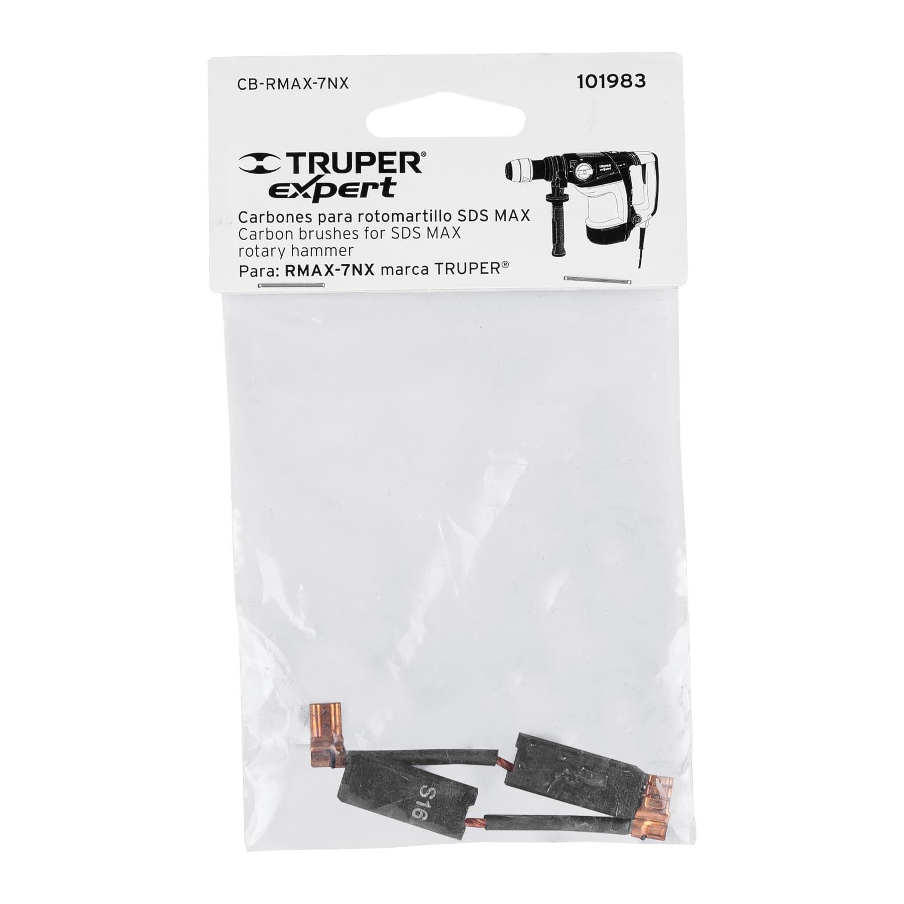 Bolsa con 2 carbones de repuesto para RMAX-7NX, TRUPER - Imagen 3