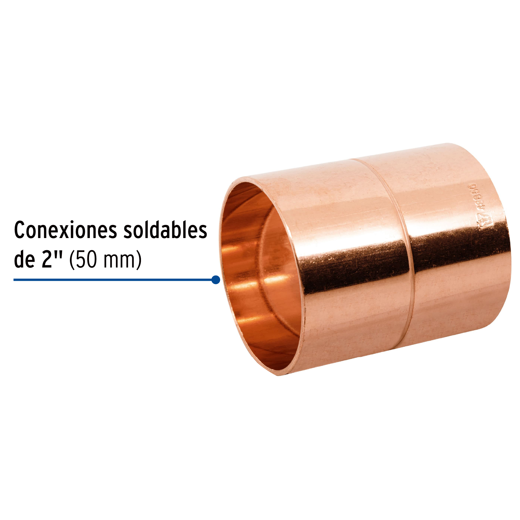 Cople de cobre 2', con ranura, FOSET - Imagen 2
