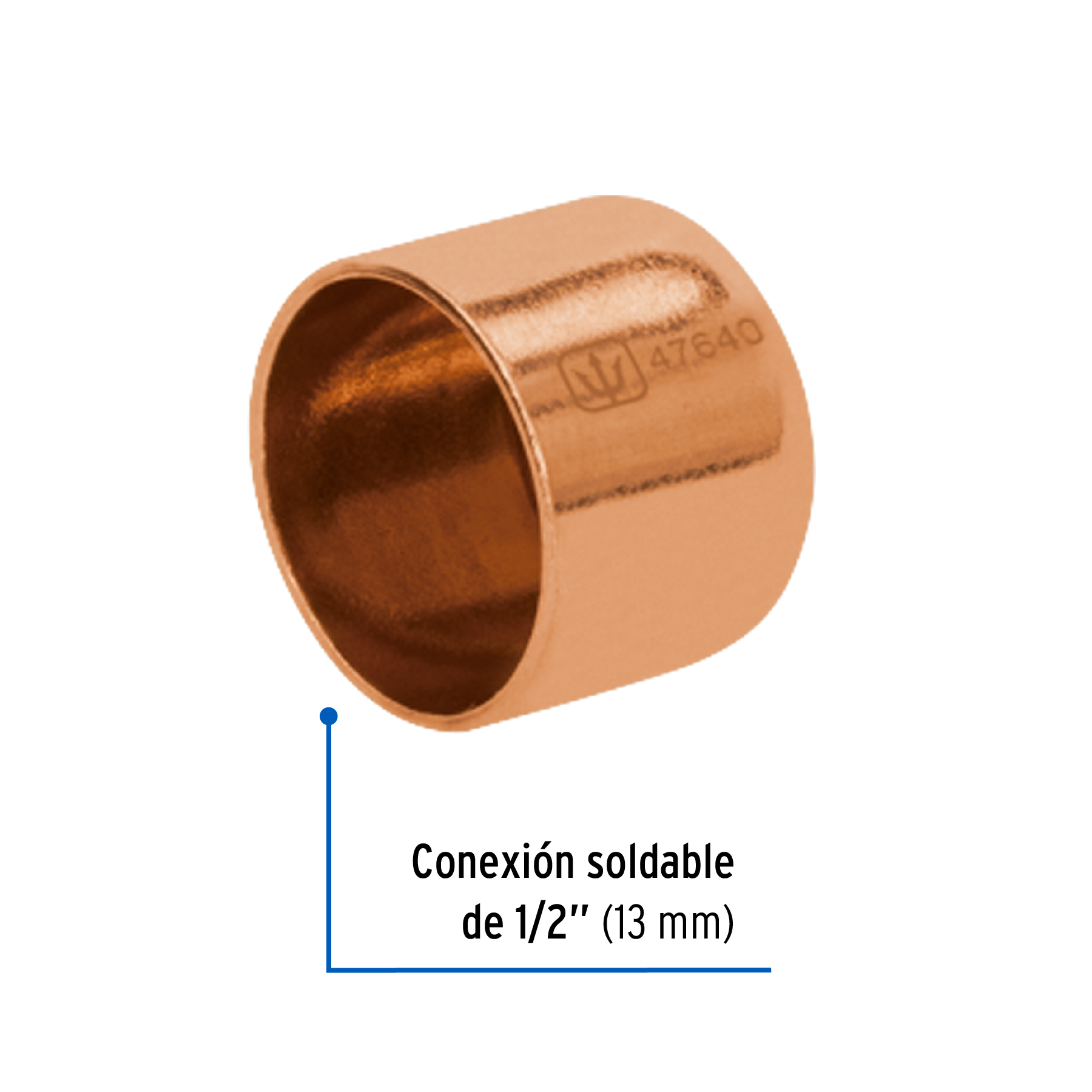 Tapón capa de cobre 1/2', FOSET BASIC - Imagen 2