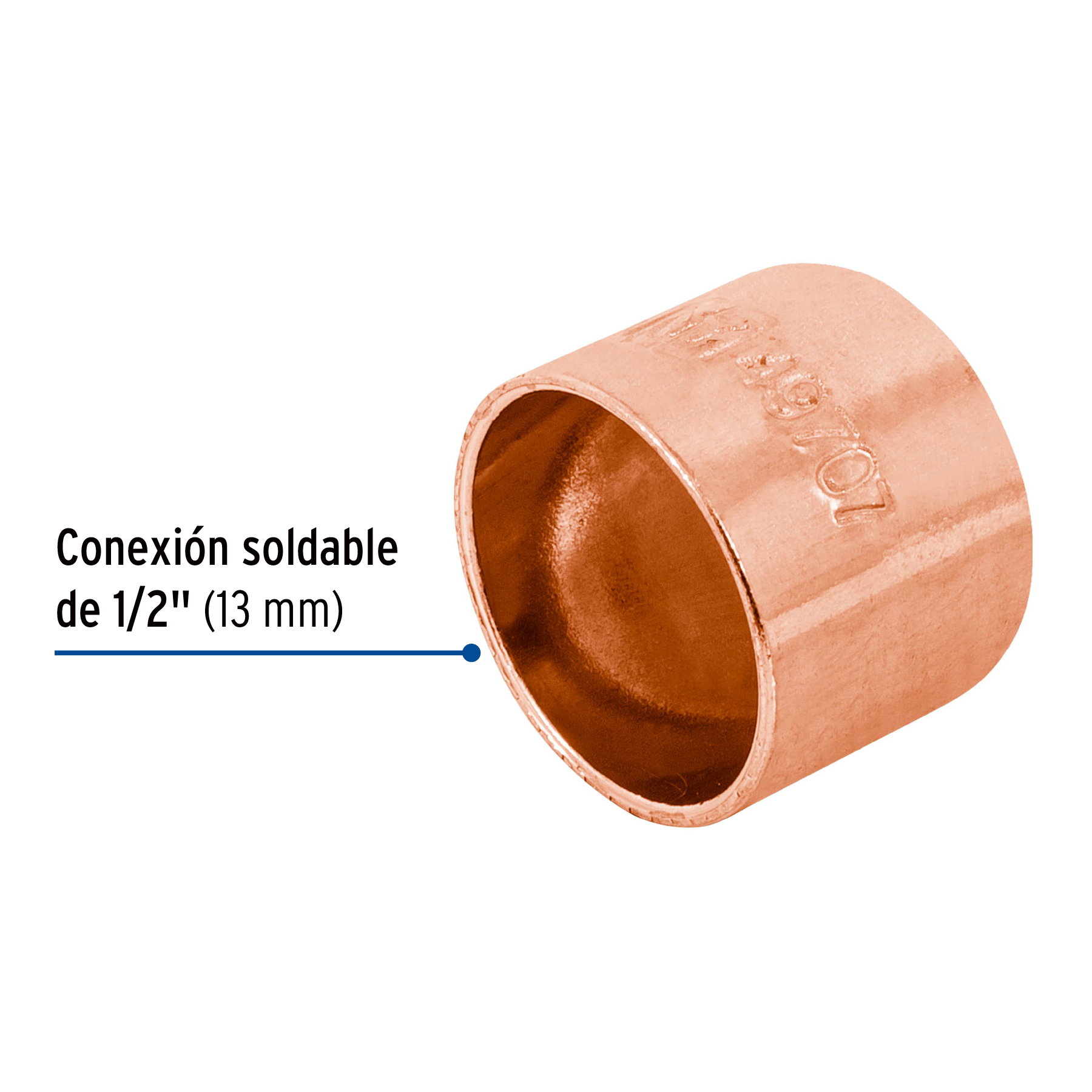 Tapón capa de cobre 1/2', FOSET - Imagen 2