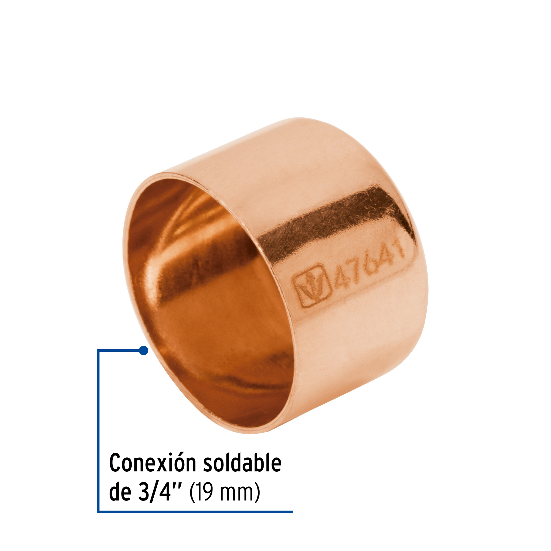 Tapón capa de cobre 3/4', FOSET BASIC - Imagen 2