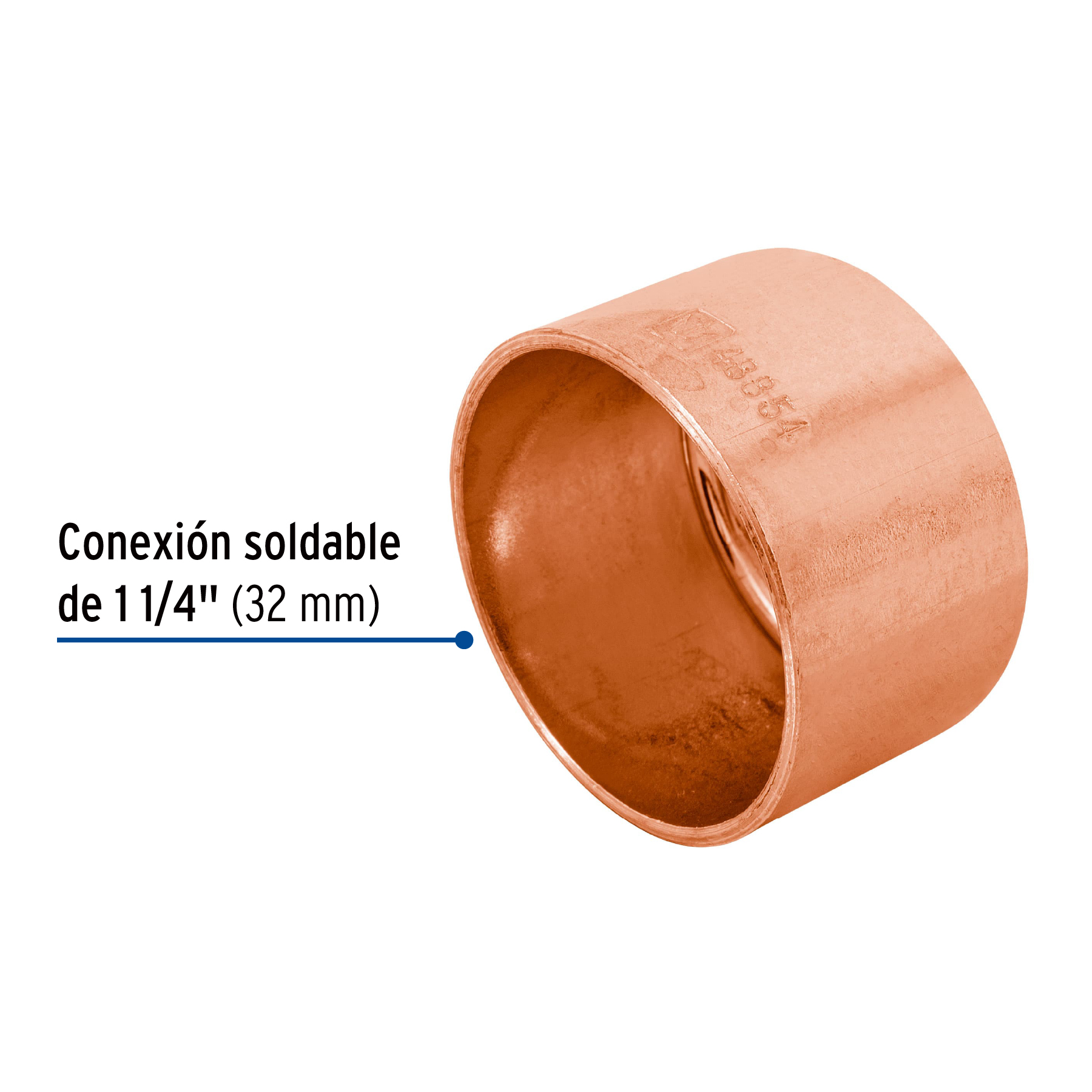 Tapón capa de cobre 1-1/4', FOSET - Imagen 2