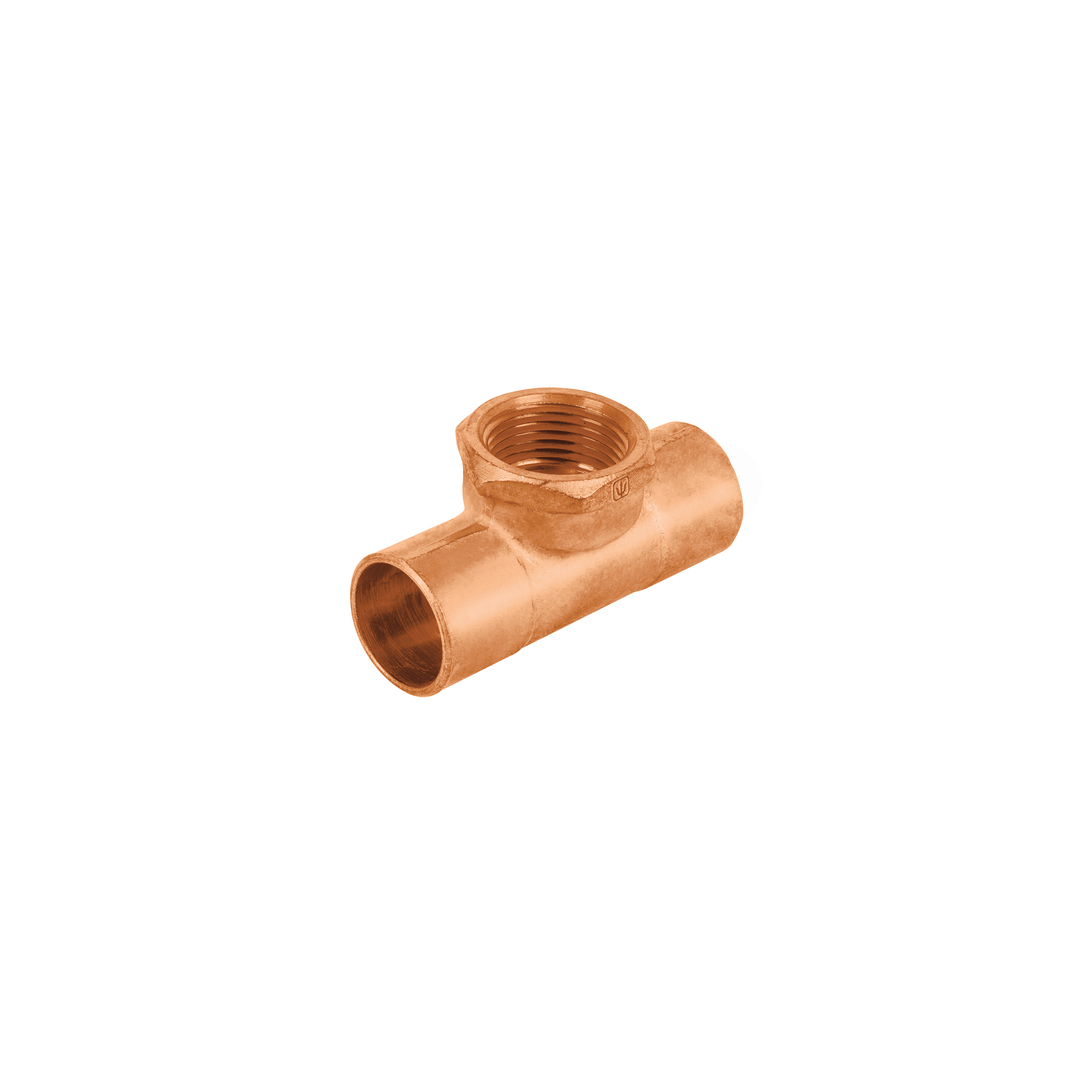 Tee de cobre rosca interior central 3/4', FOSET