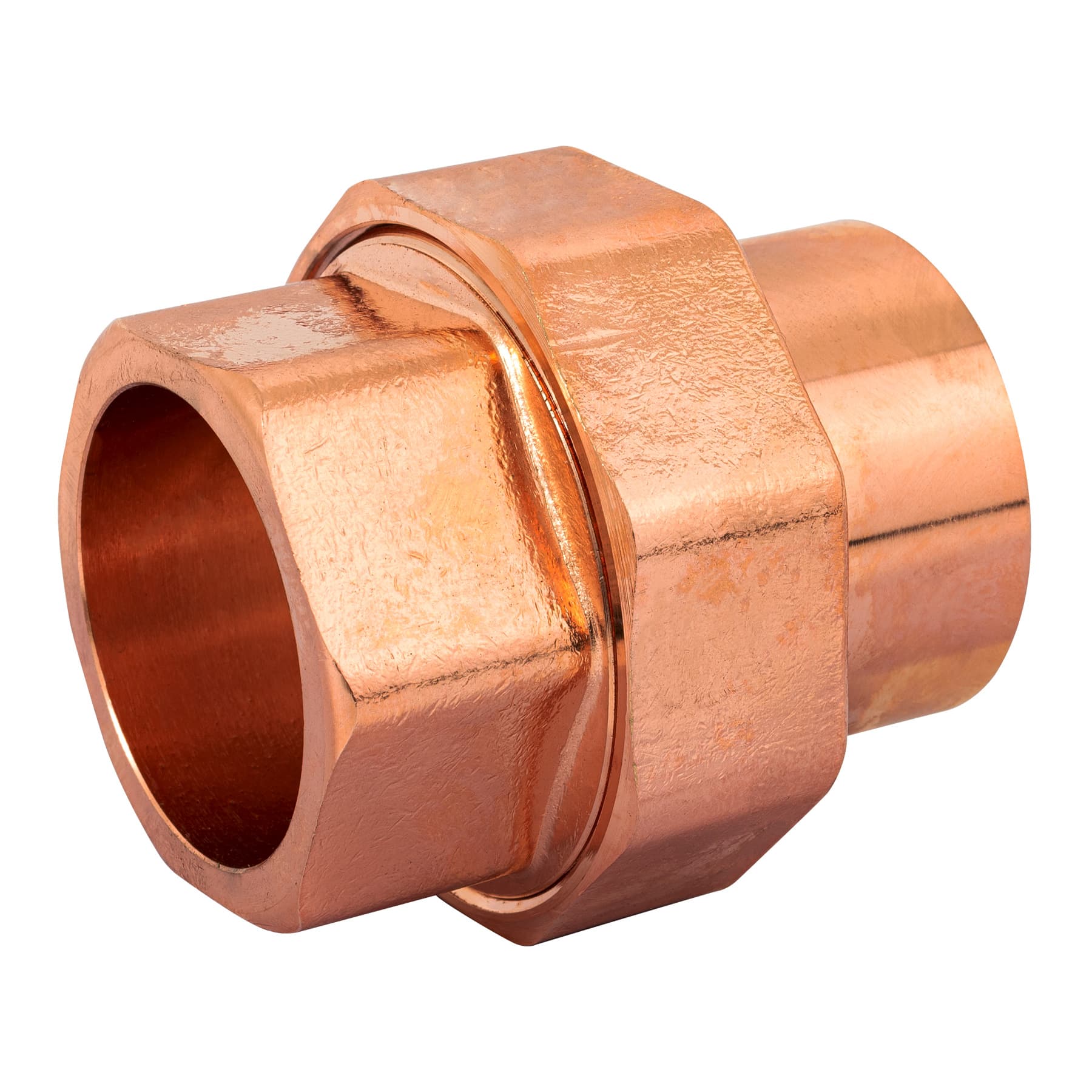 Tuerca unión de latón cobrizado 1-1/2', FOSET