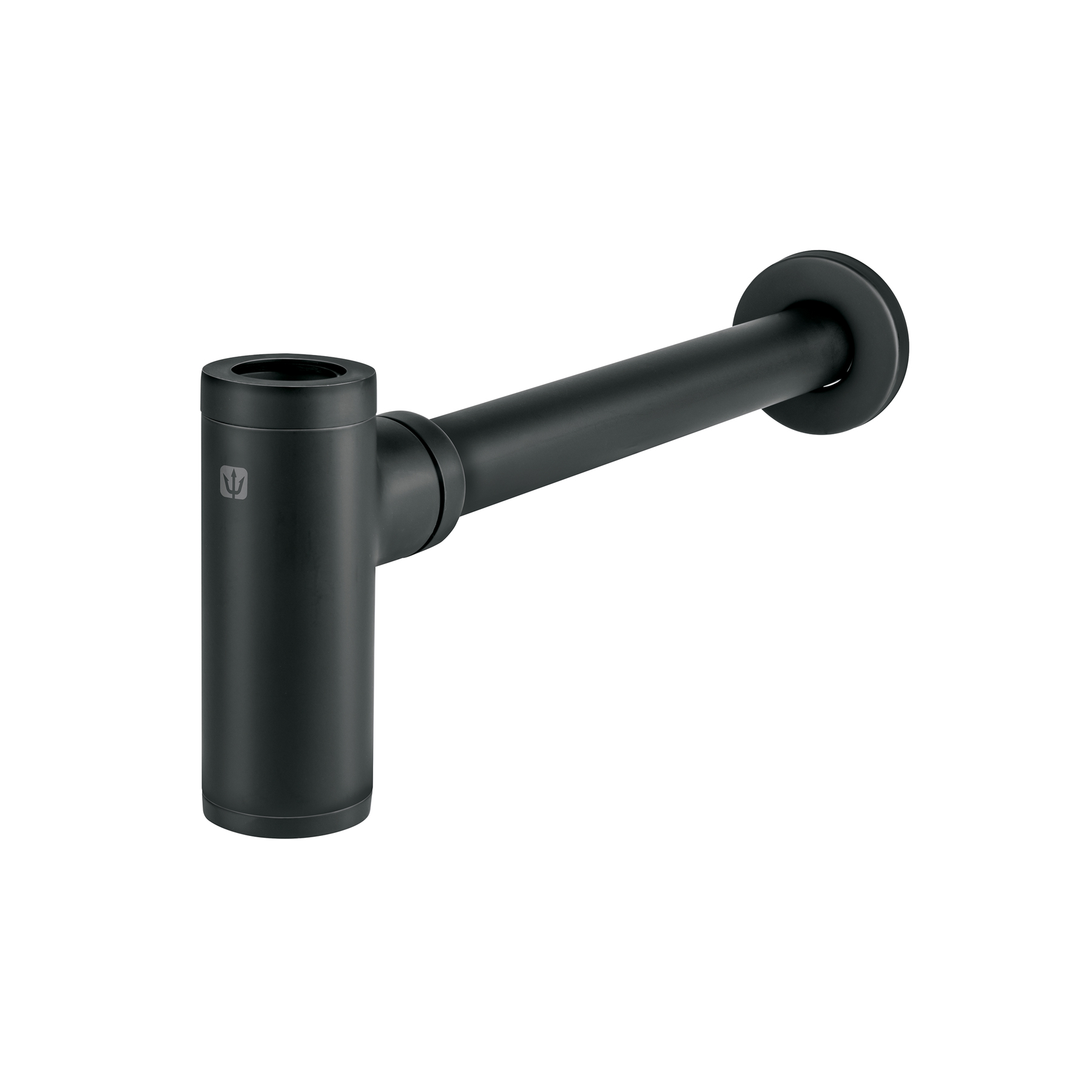 Céspol de bote minimalista 1 1/4', negro, para lavabo, Foset
