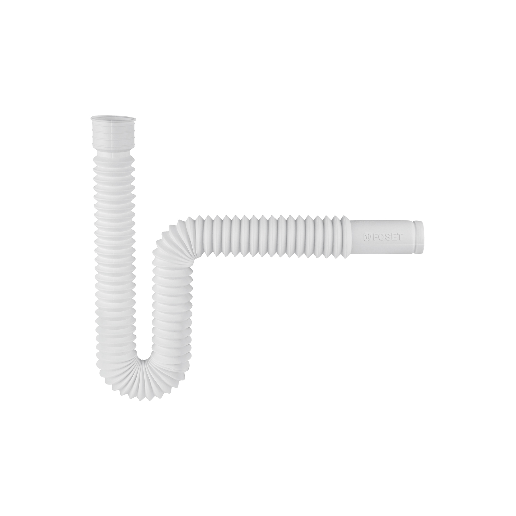 Céspol flexible, polietileno blanco, para lavabo y fregadero