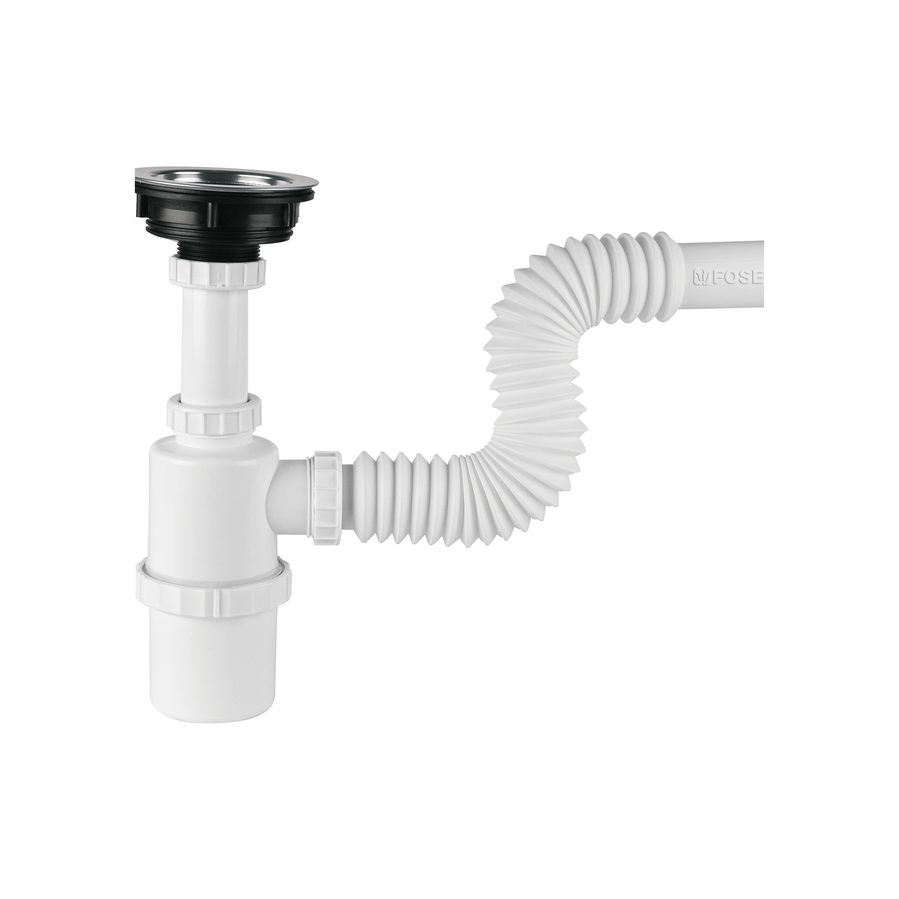 Céspol de bote con contracanasta de acero inox. p/fregadero